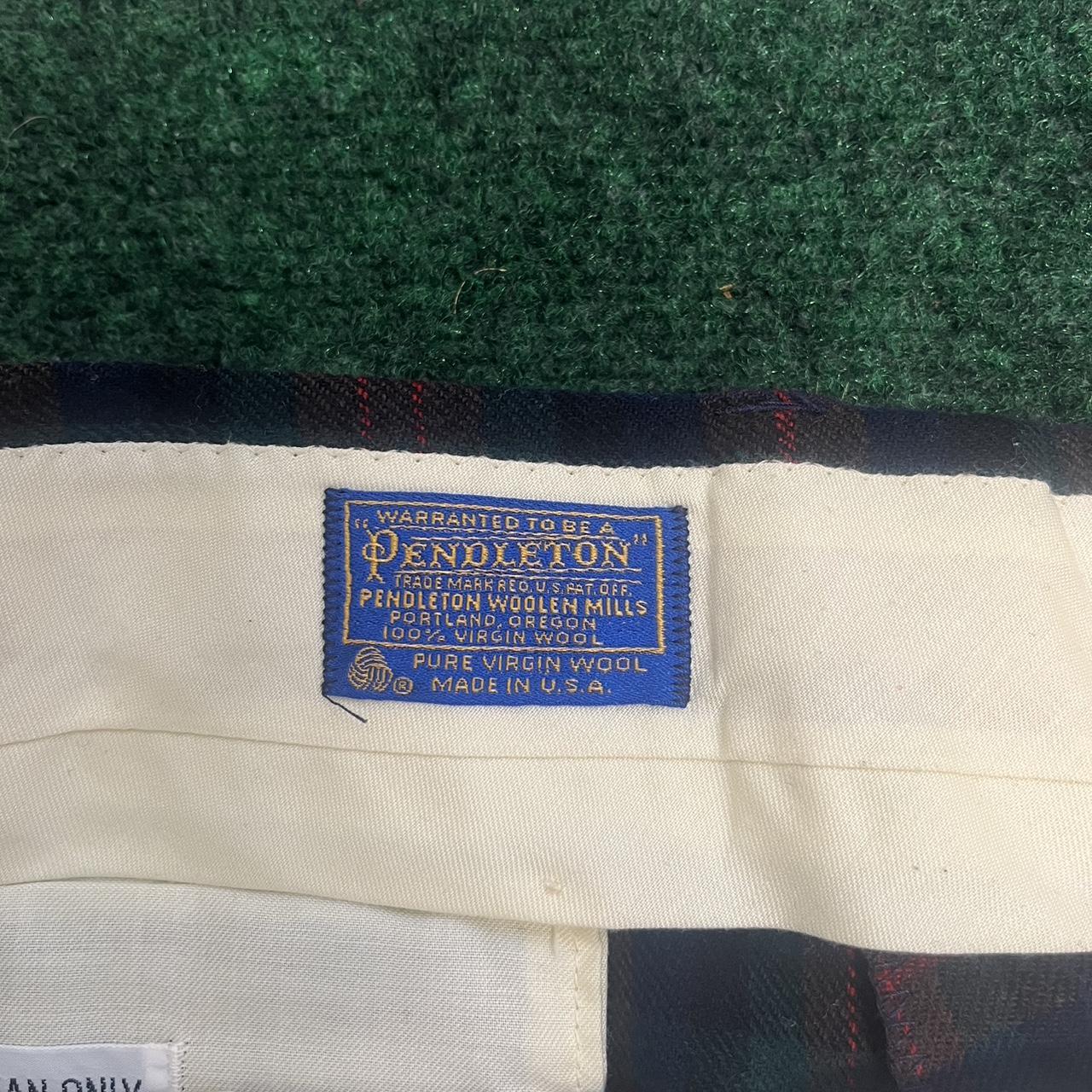 Vintage Pendelton Checkered Plaid Pants. Made in... - Depop