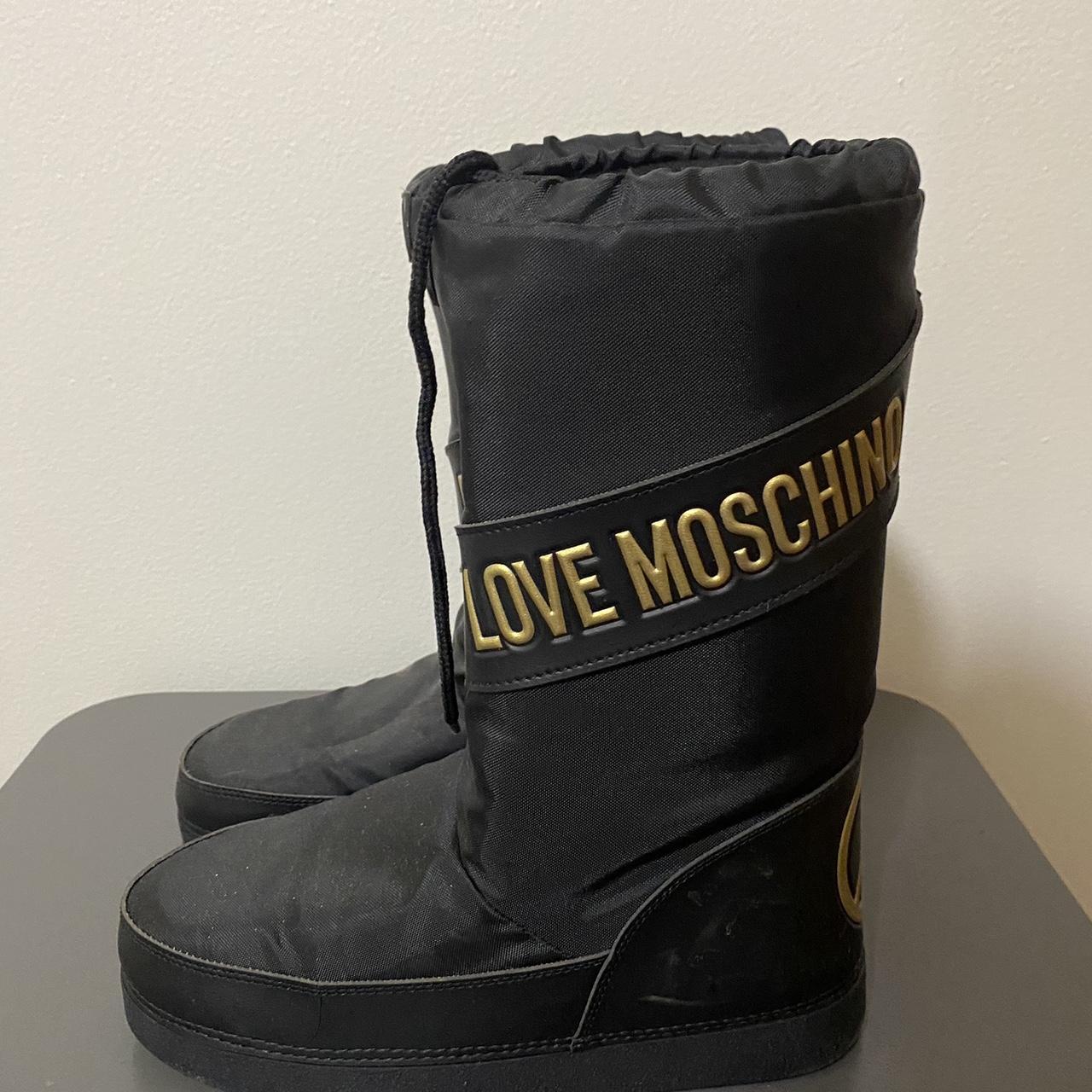 Love Moschino Moon Boots Size Medium - 7/8... - Depop
