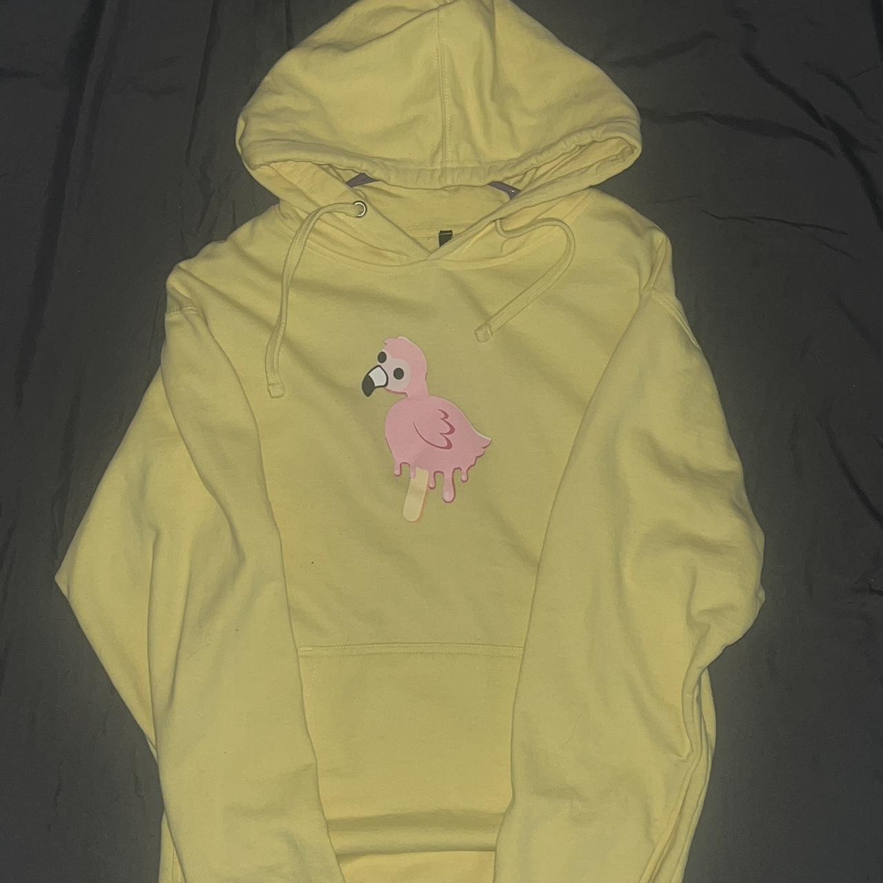 Flamingo merch yellow hoodie sale