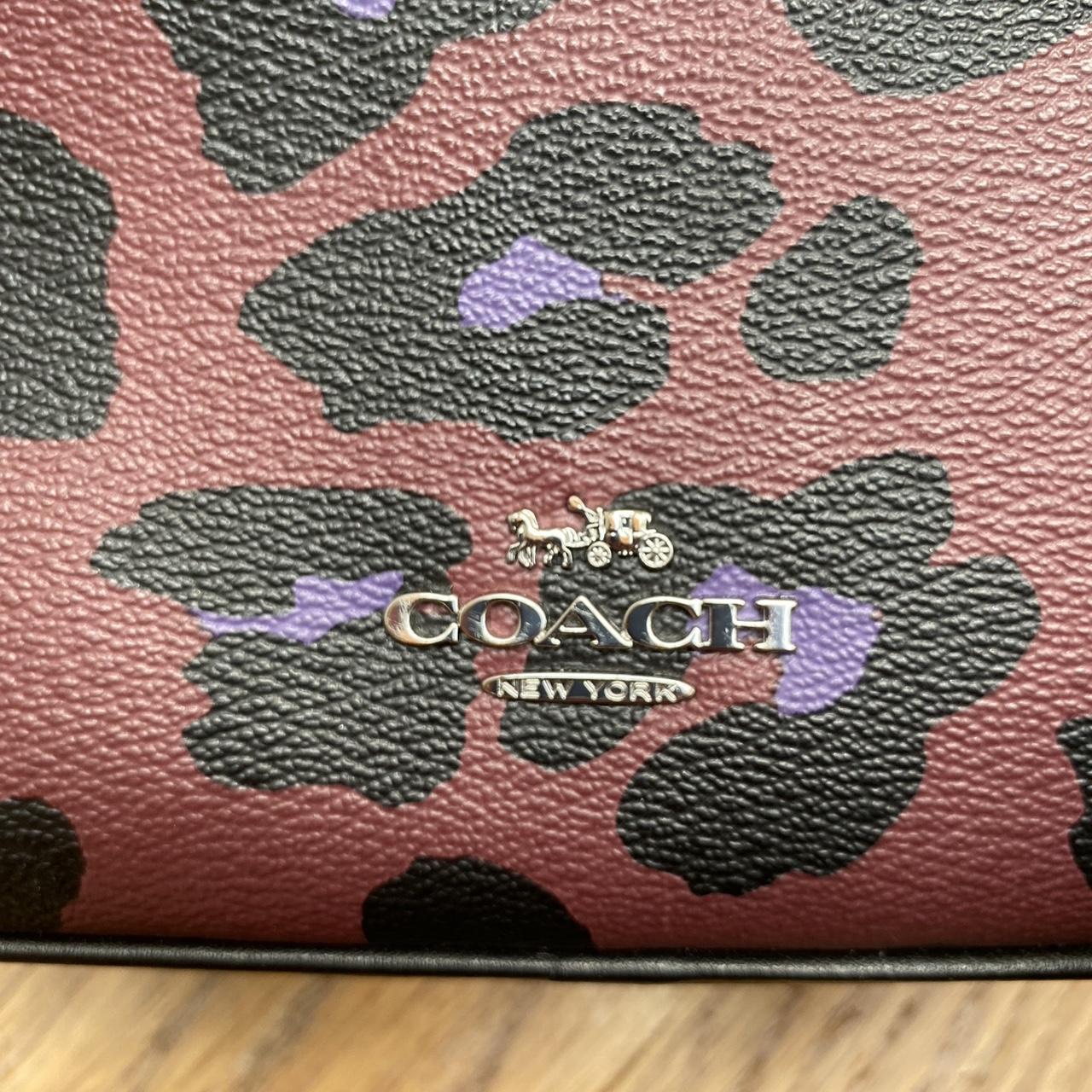 Coach Jes Leopard Print Crossbody 20 Shoulder... Depop