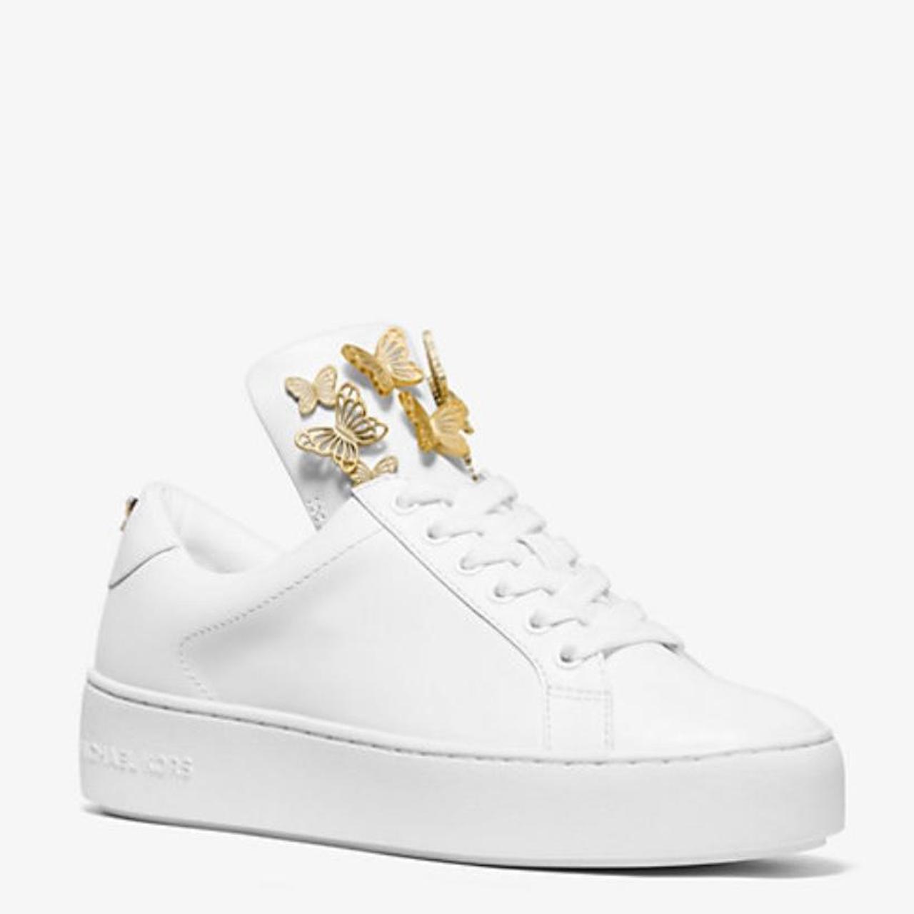 Mindy butterfly appliqué store leather sneaker