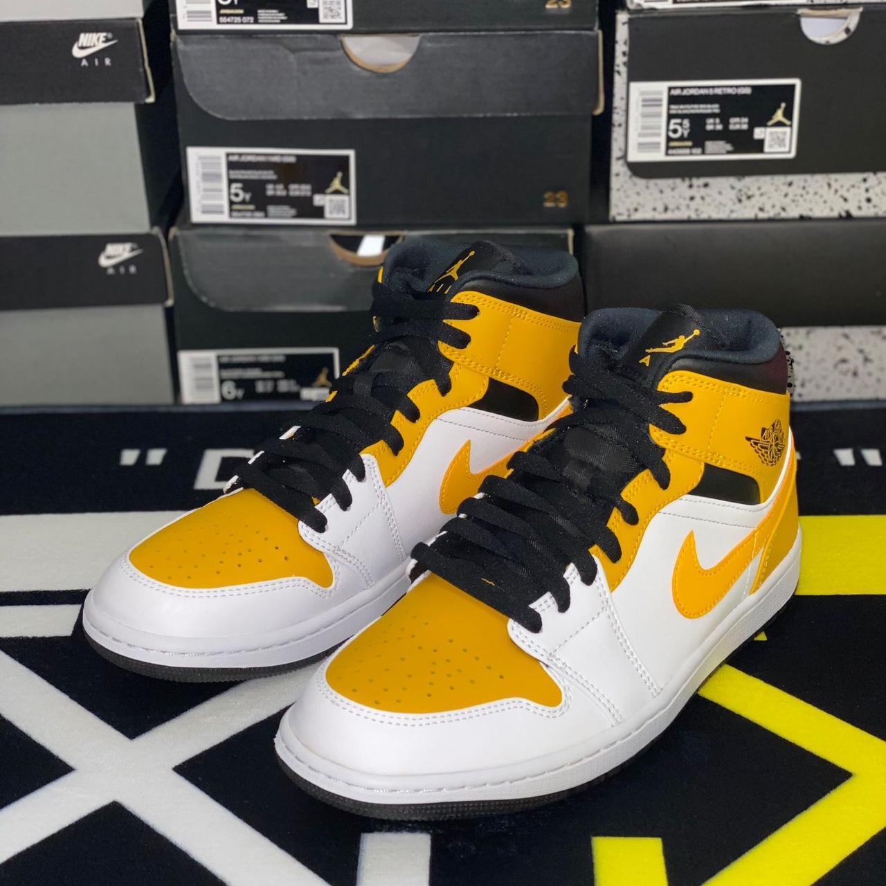university yellow jordans