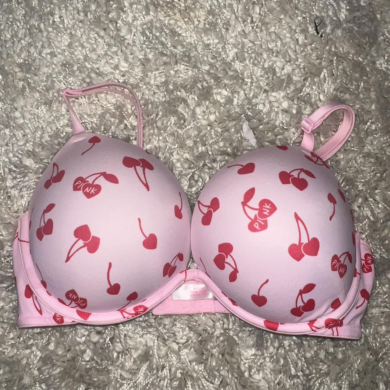victoria’s secret pink cherry bra , never worn just... Depop
