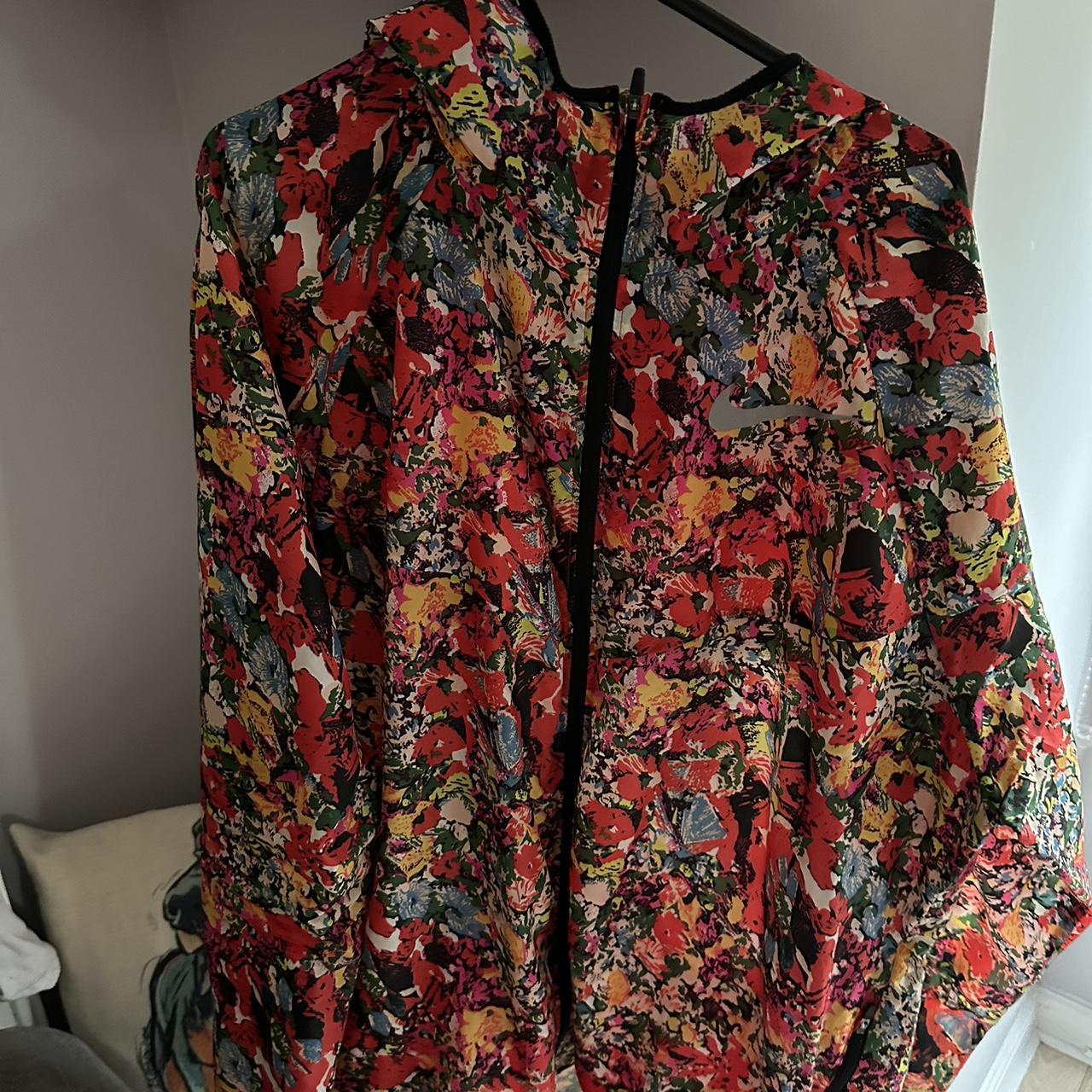 nike red floral jacket