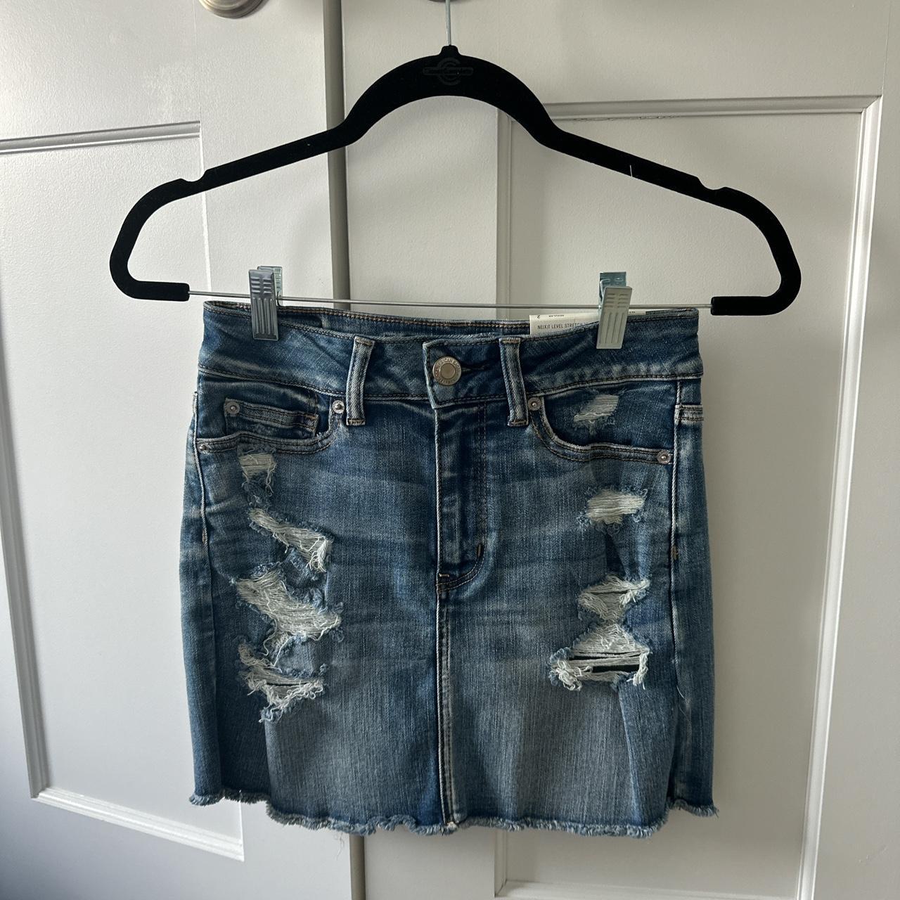 Amazon.com: WDIRARA Girl's Pleated A Line Ruffle Denim Skirt High Waist  Mini Jean Skirt with Pocket Light Wash 8Y : Clothing, Shoes & Jewelry