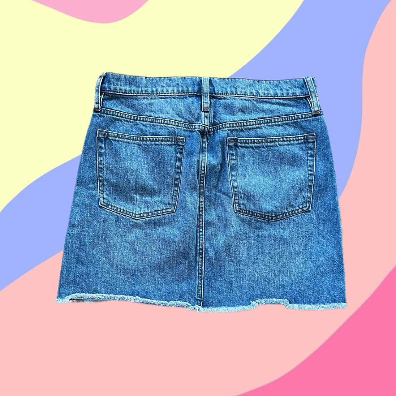 j crew denim skirt size 29 cute little mini... Depop