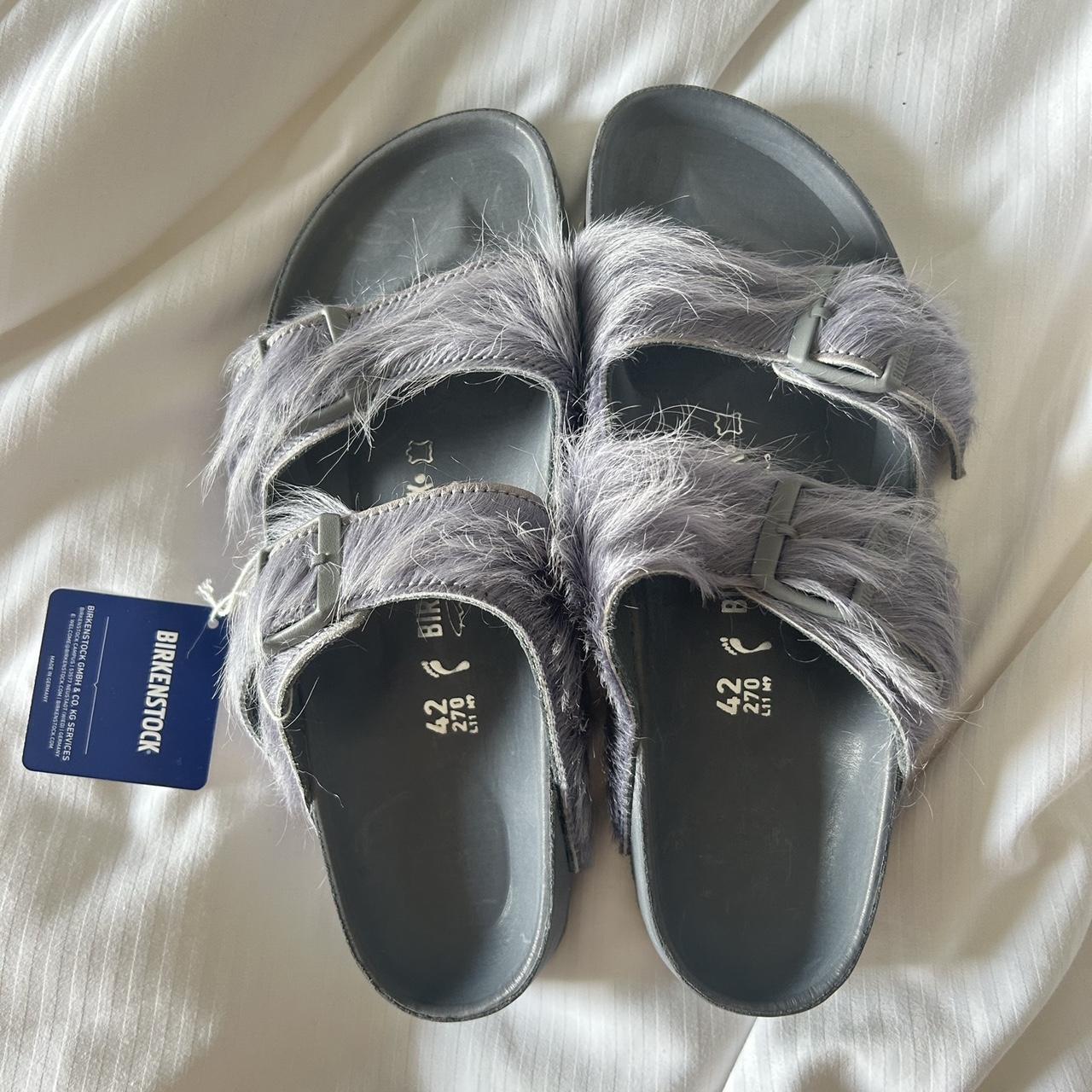 Rick Owen's Pony Birkenstocks Size 42 10/10... - Depop