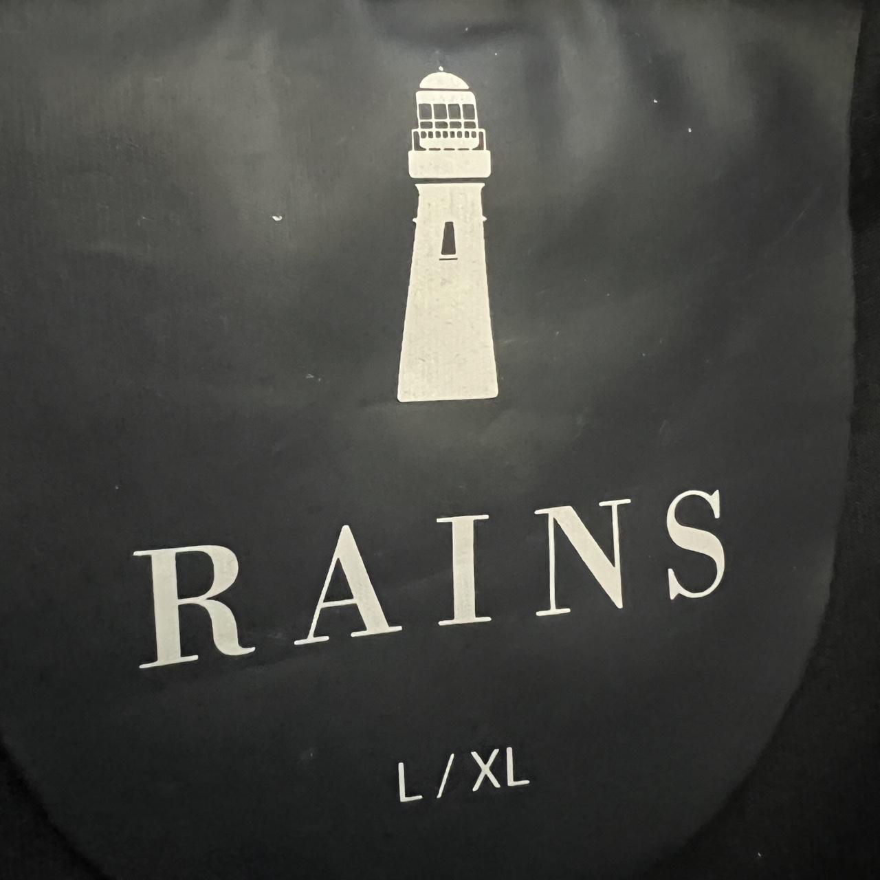 Rains brand waterproof jacket size L/XL Has a few... Depop