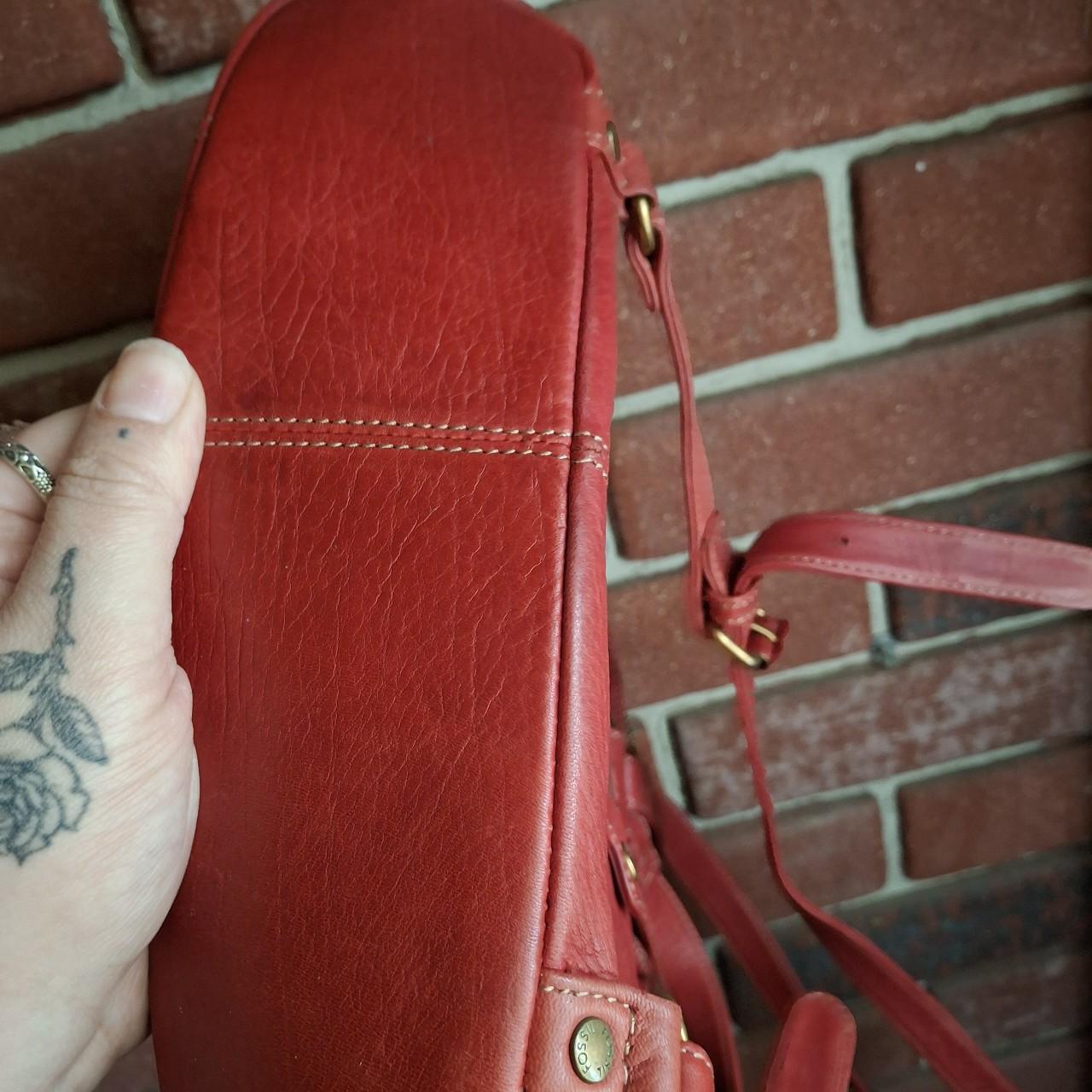 Fossil Women's Bag - Red – Fossil backpack red co… - image 6