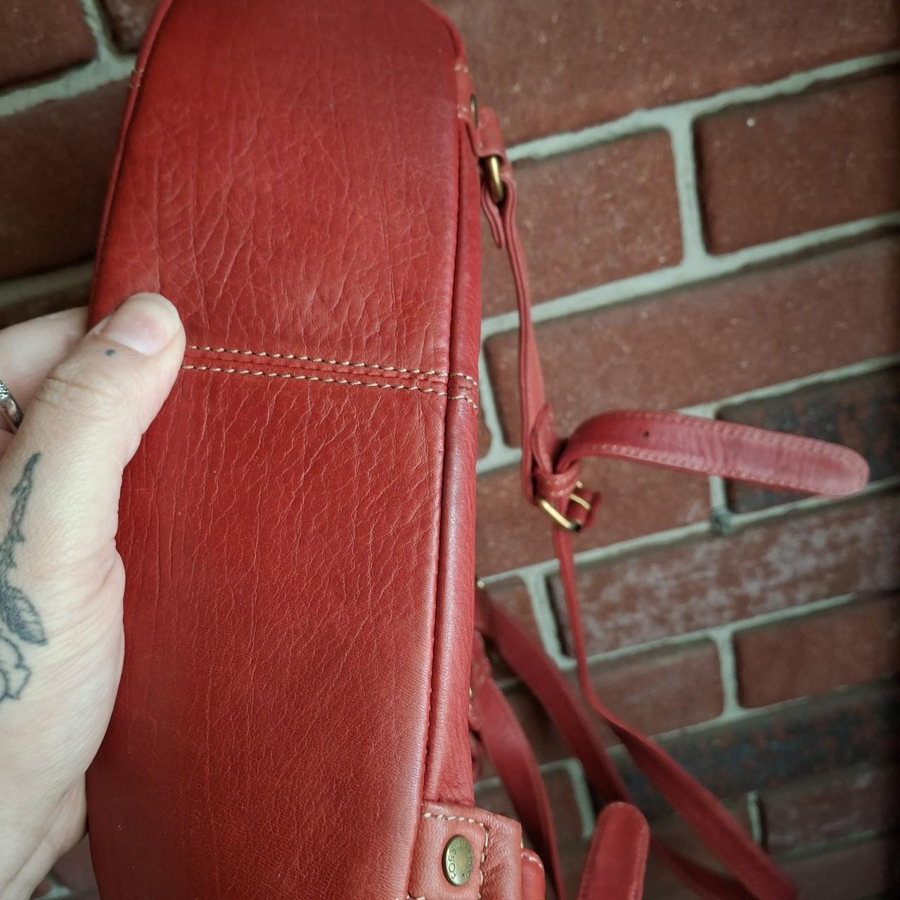 Fossil Women's Bag - Red – Fossil backpack red co… - image 5