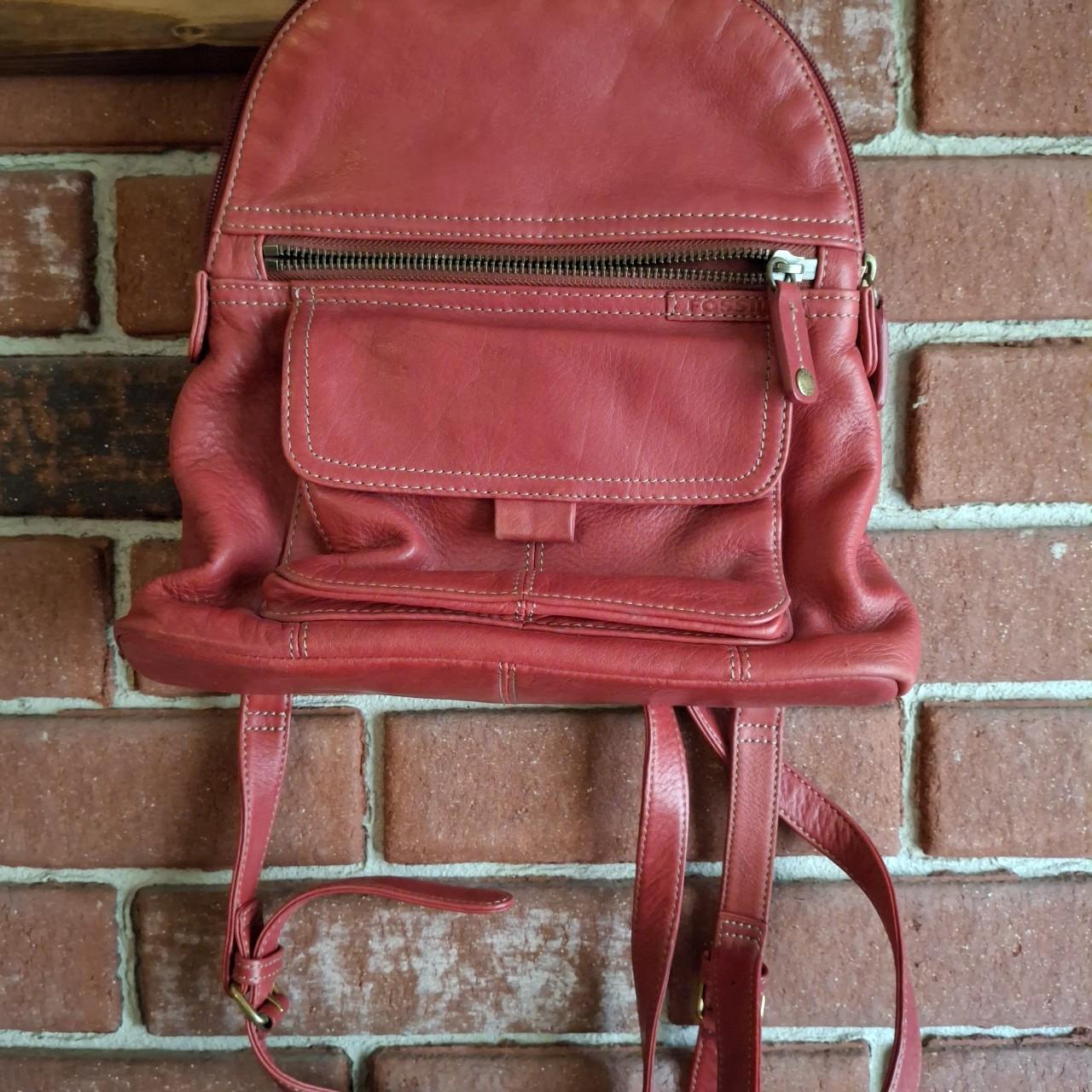 Fossil Women's Bag - Red – Fossil backpack red co… - image 1