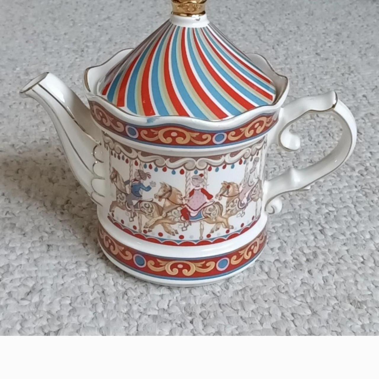 Wellington Carousel Teapot Made in England. From cheapest the Carousel Collection