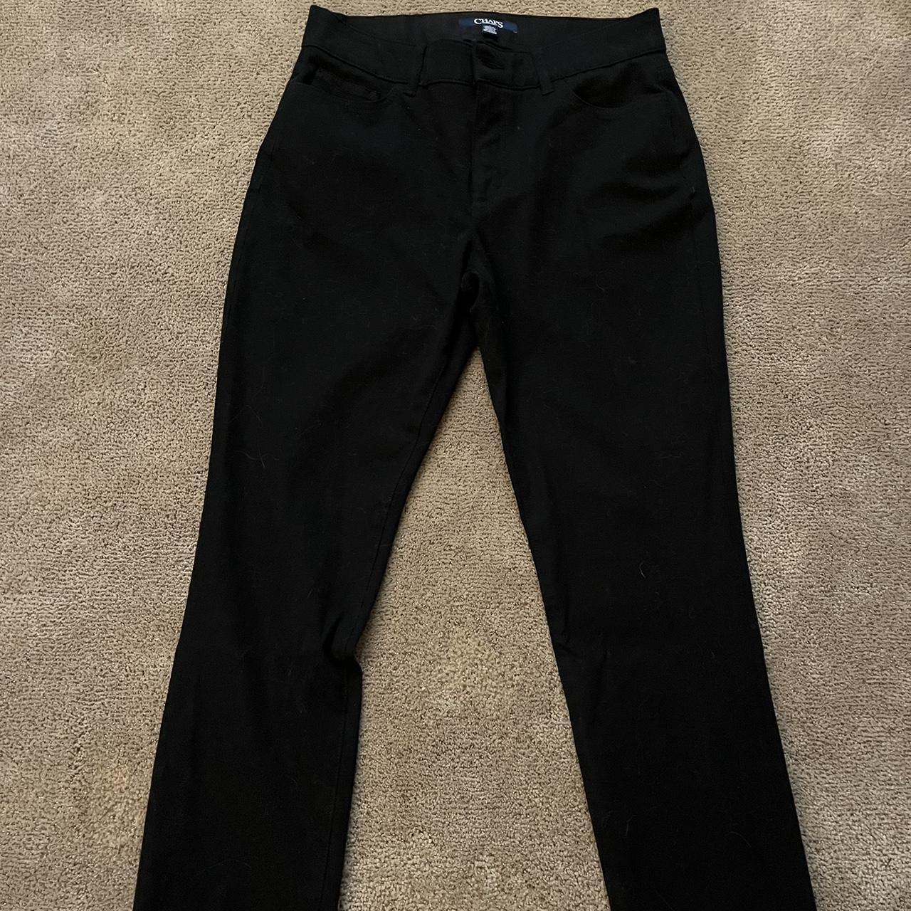 Chaps Women's Black Trousers | Depop