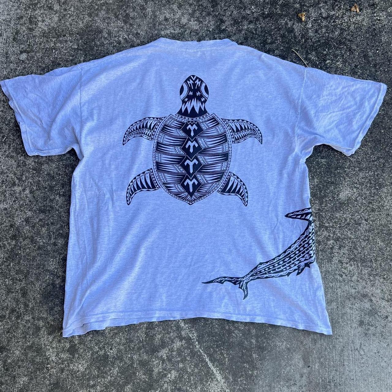 Vintage The Turtle and Shark Samoa Tshirt Really... - Depop