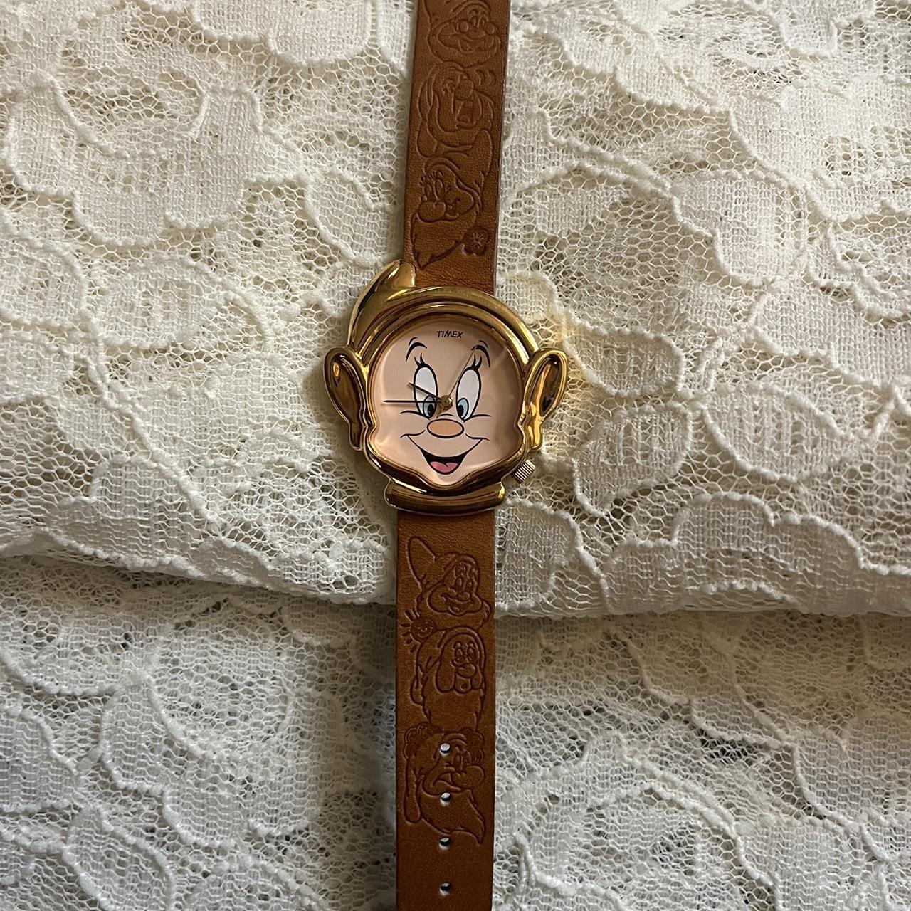 Vintage Women's SNOW WHITE by TIMEX (DISNEY) Picture deals Watch Leather Band