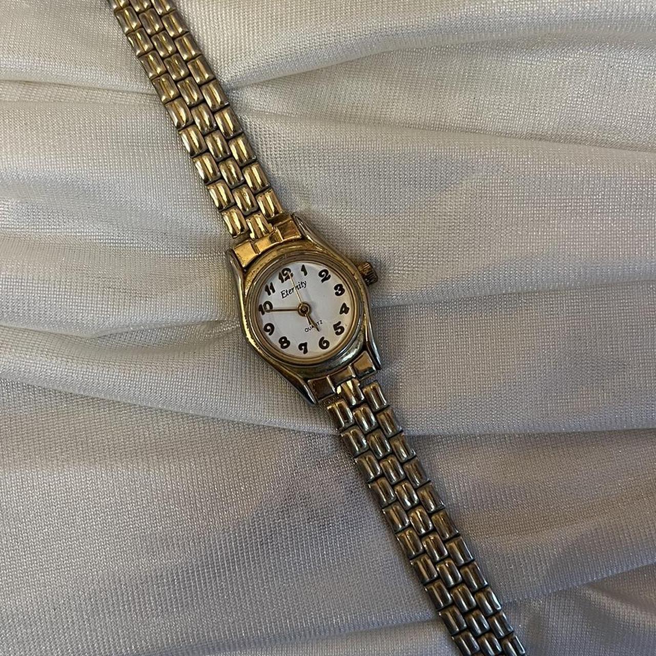 Vintage Elgin Women’s Watch! Ela170 sold 117-5y30 Gold& Silver Tone With Crystals!