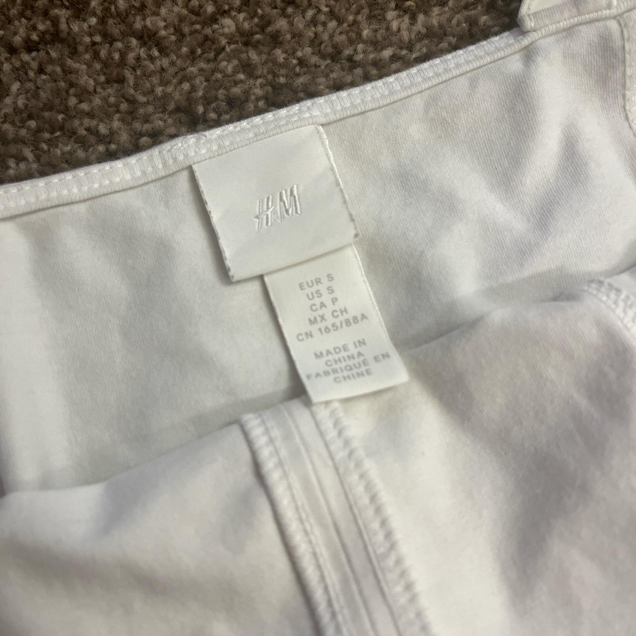 H&M Women's White Bodysuit Depop