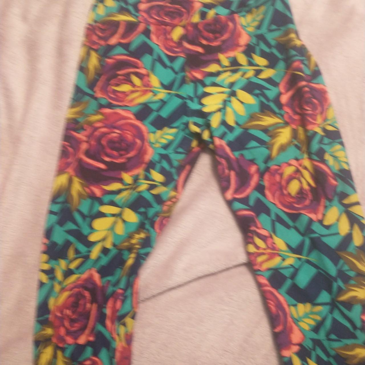 LuLaRoe Women's Multi Leggings Depop