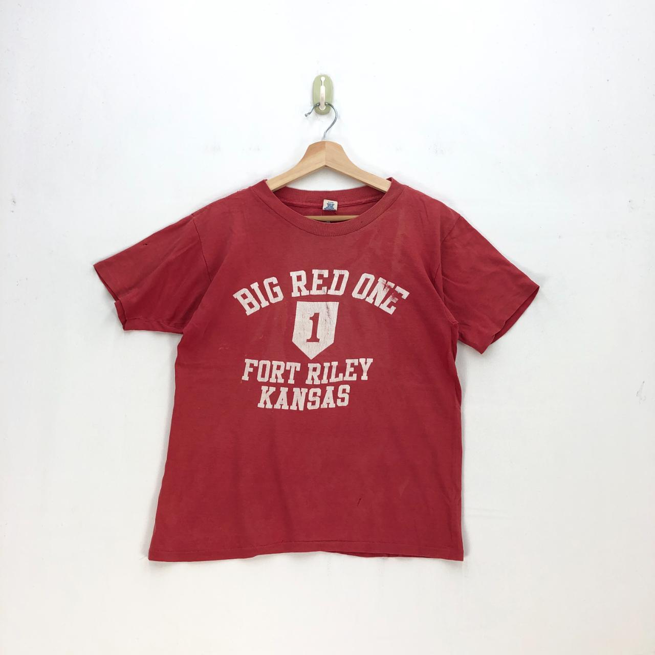 Vintage Big Red One T Shirt Forty Riley Kansas Tees... - Depop