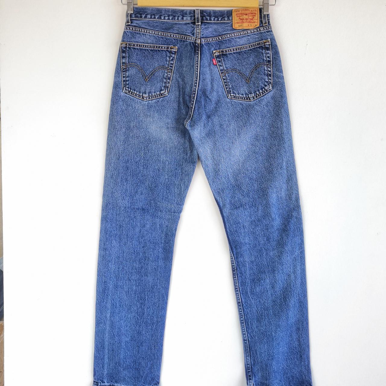 Vintage Levis 505 Jeans Released Hem Levis 505... - Depop