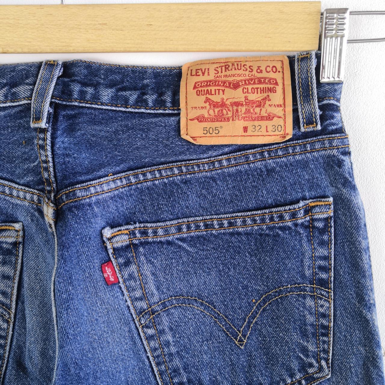 Vintage Levis 505 Jeans Released Hem Levis 505 Denim... - Depop