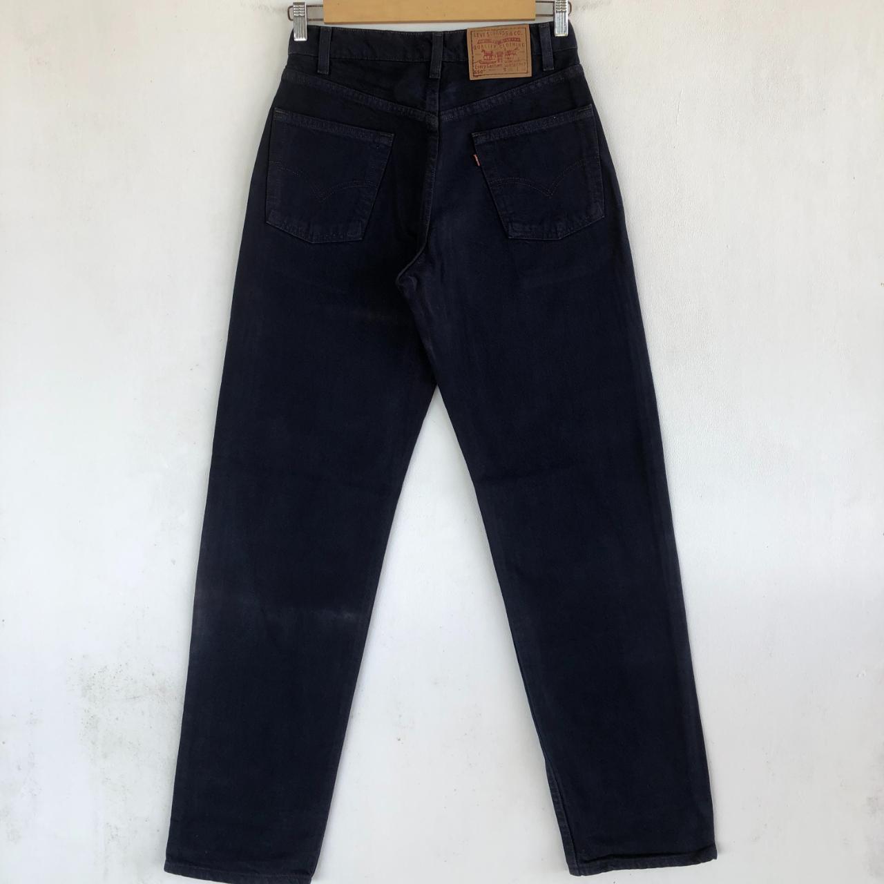 Vintage Levis 550 Jeans Super Black Levis 550 Denim... - Depop