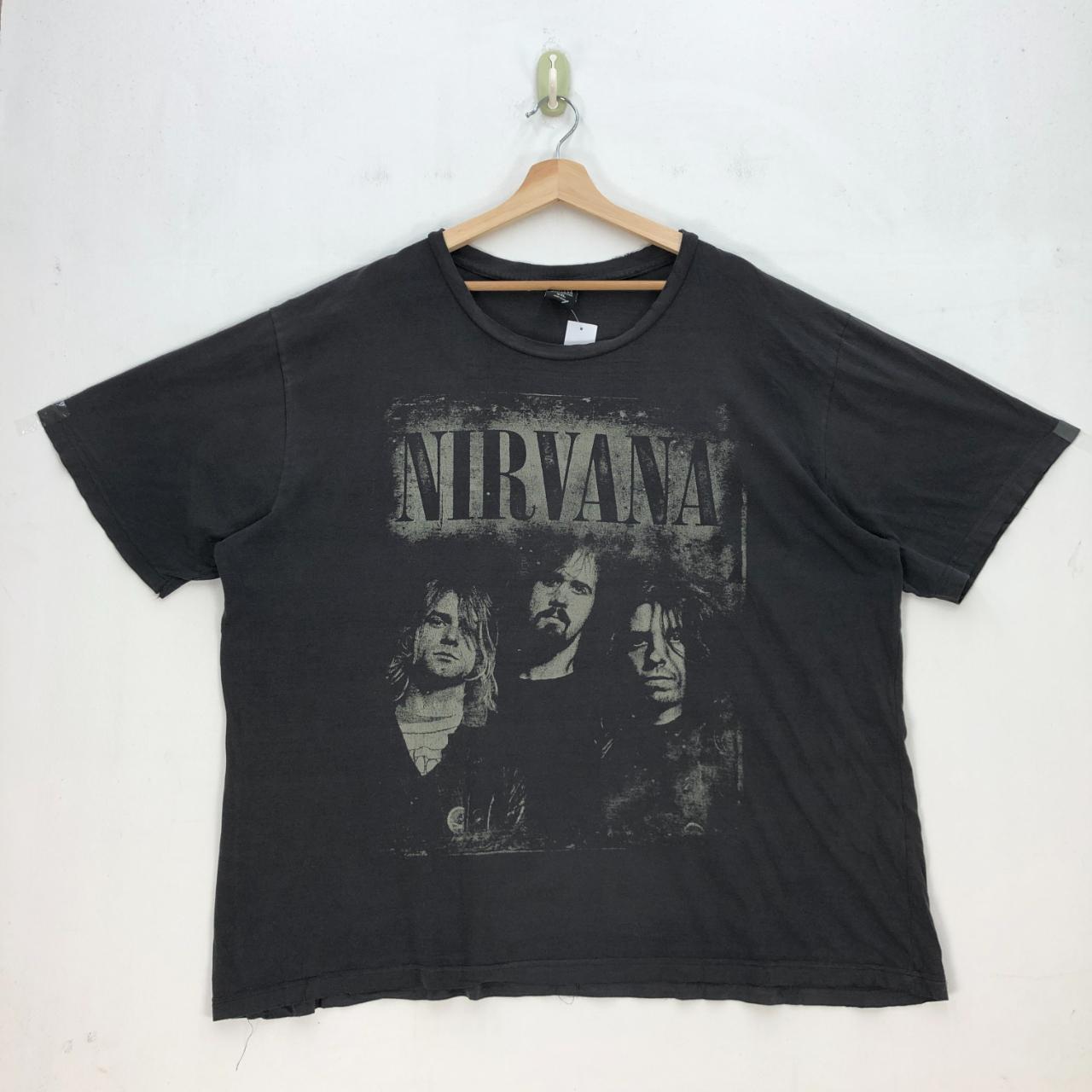 Vintage Nirvana Men's T-Shirt Grunge Kurt Cobain... - Depop