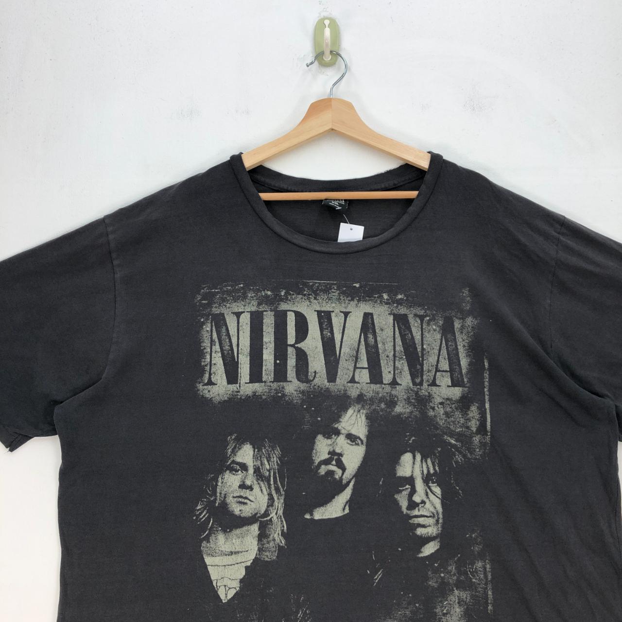 Vintage Nirvana Men's T-Shirt Grunge Kurt Cobain... - Depop