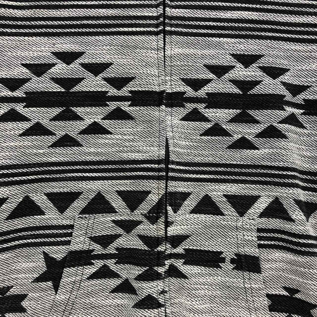 Vintage 90s Grey Black Navajo Motive Sweater Native... - Depop