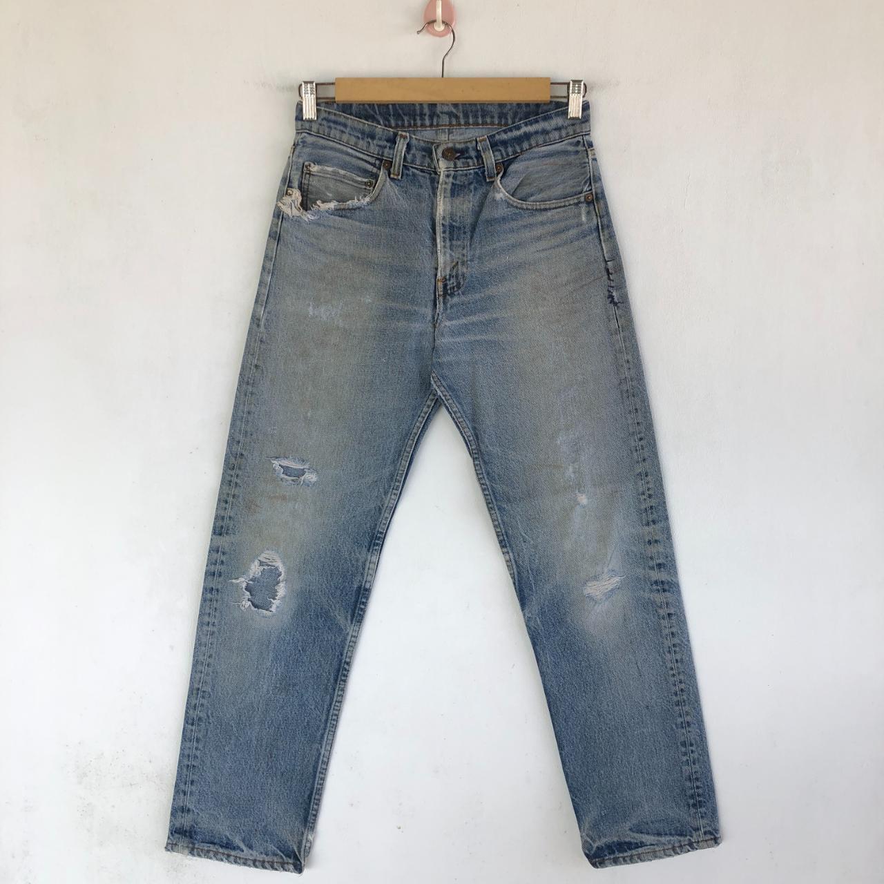 Vintage Distressed Levi's 505 Jeans Levis Denim... - Depop