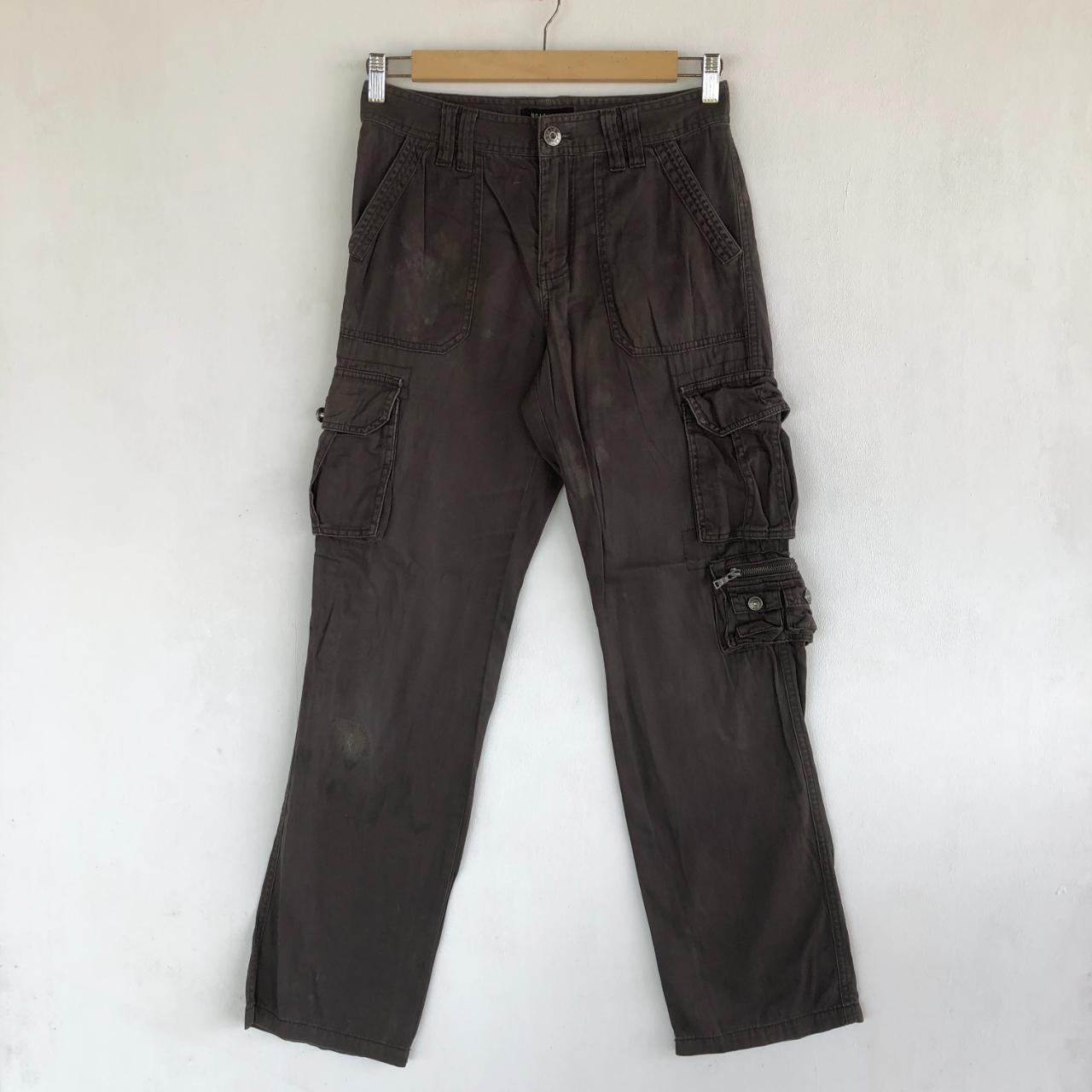 Vintage Japanese Cargo Pants Multi Pocket Pants... - Depop