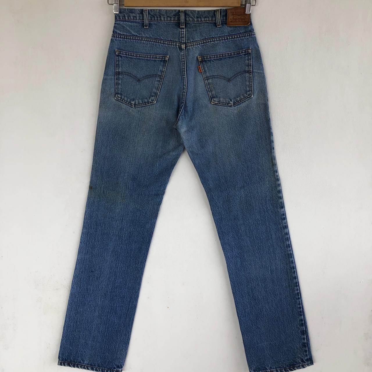 Vintage 70s Levis Jeans Levis 564 Denim Levis Orange... - Depop
