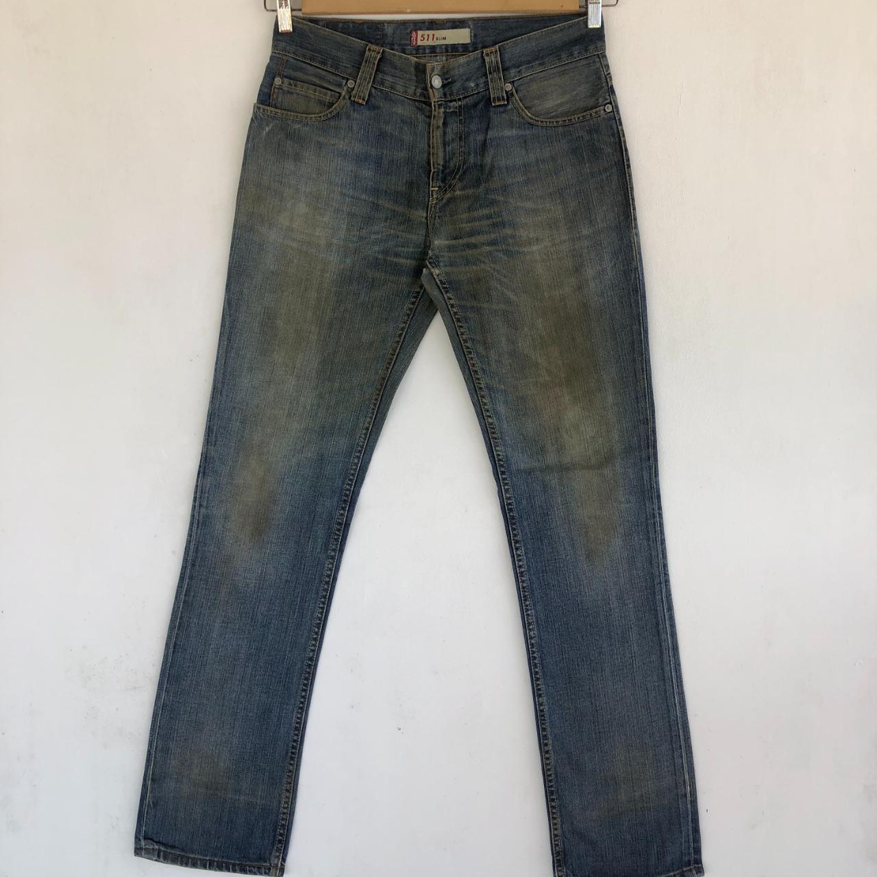 Vintage Levi's 511 Jeans Levis Dirty Skinny Denim... - Depop
