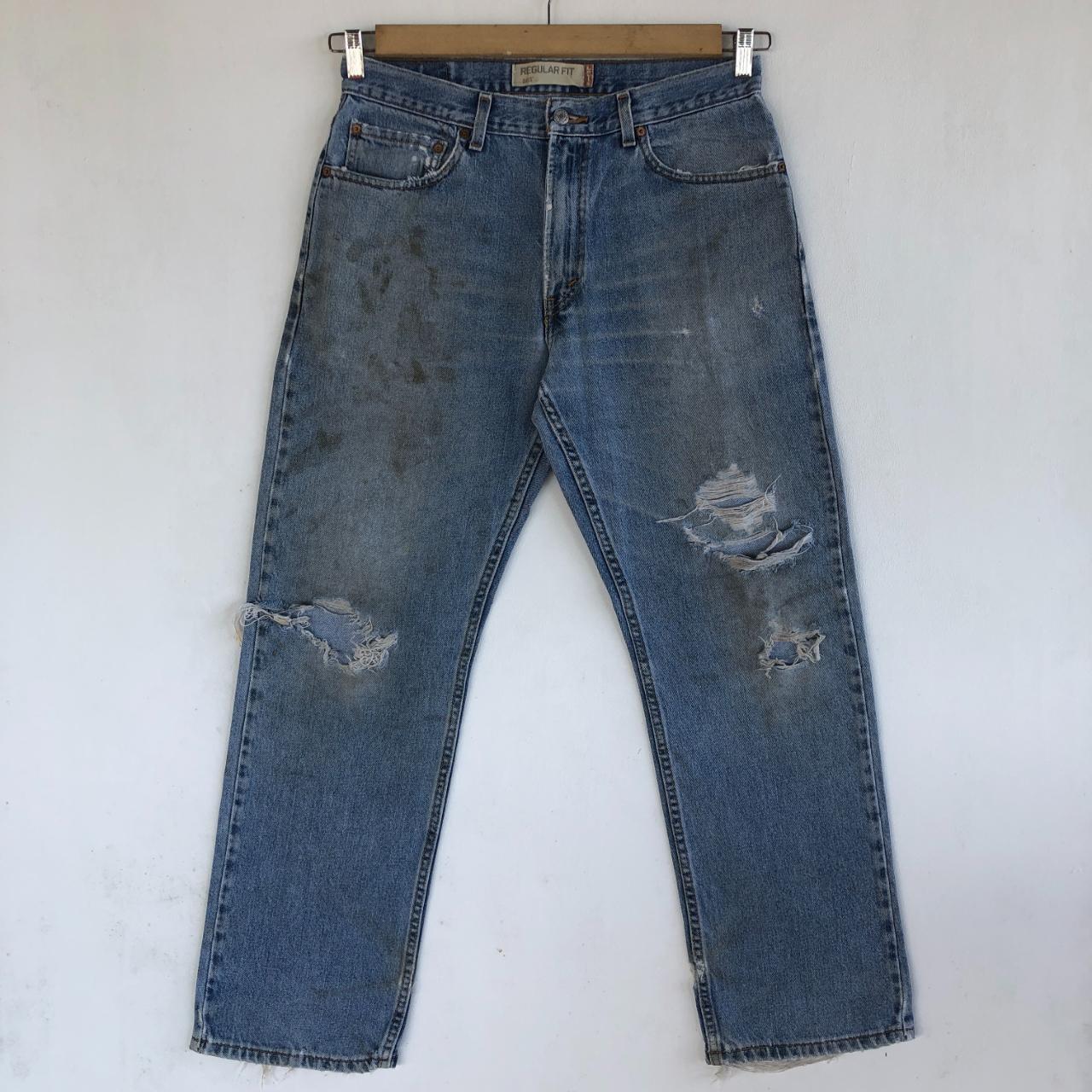 Vintage Levis Jeans Distressed Levis 505 Denim... - Depop