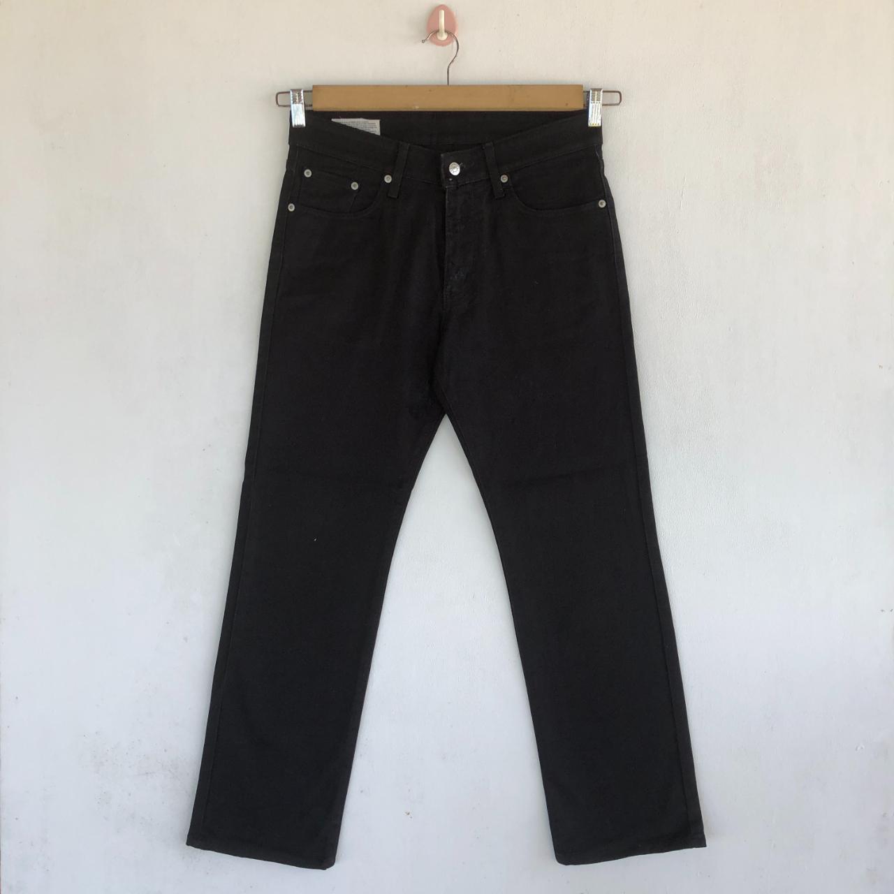 Vintage Super Black Japanese Jeans Denim... - Depop