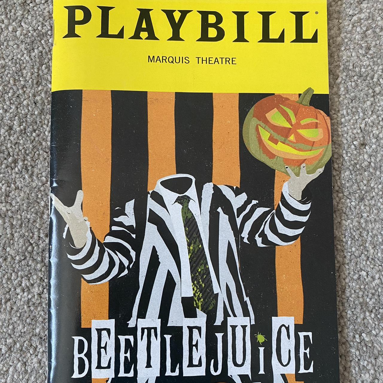 AVAILABLE Halloween edition Beetlejuice playbill... - Depop