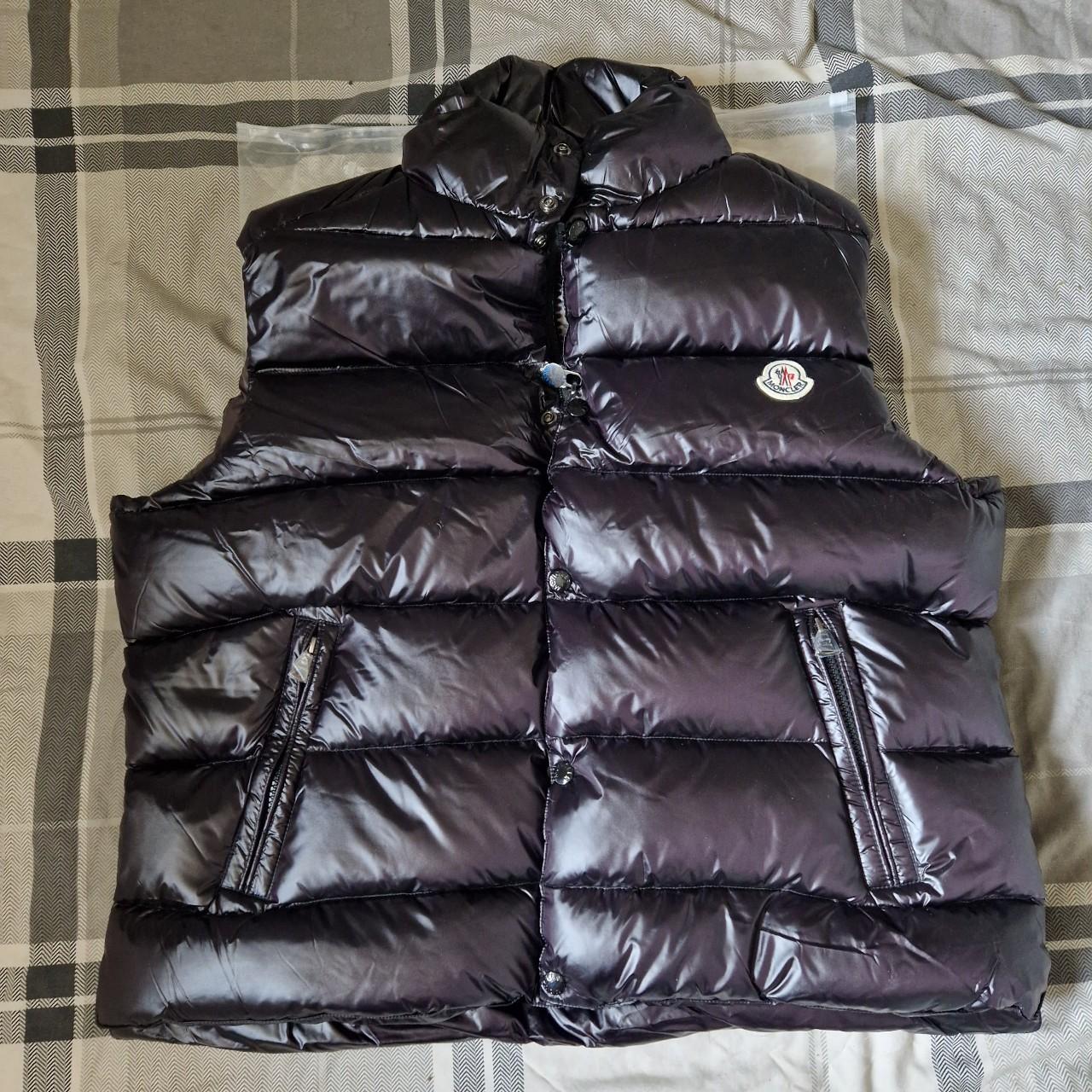 Moncler Men's Black Gilet | Depop