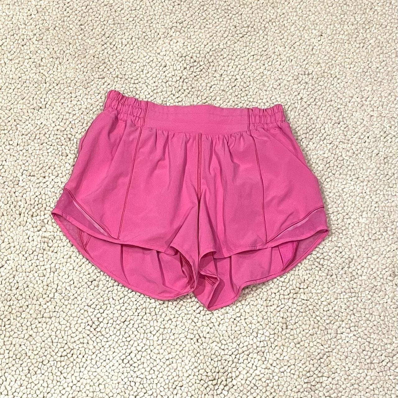 Lululemon Hotty hot shorts sonic pink. The shorts