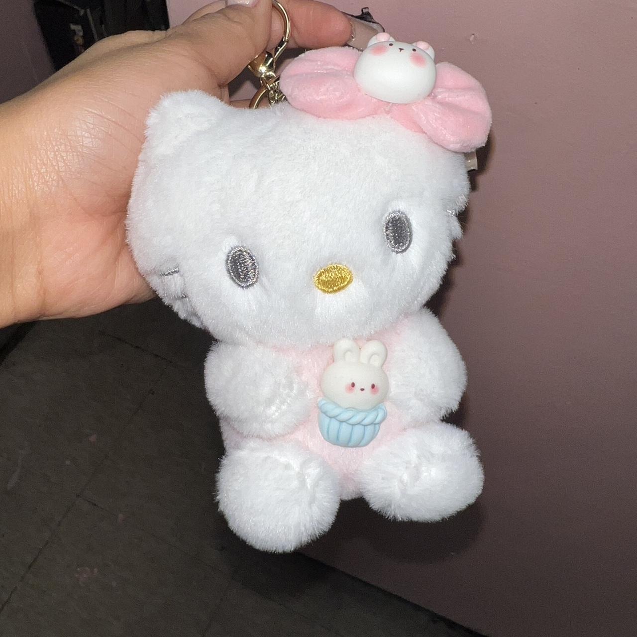 Hello kitty plush keychain - Depop