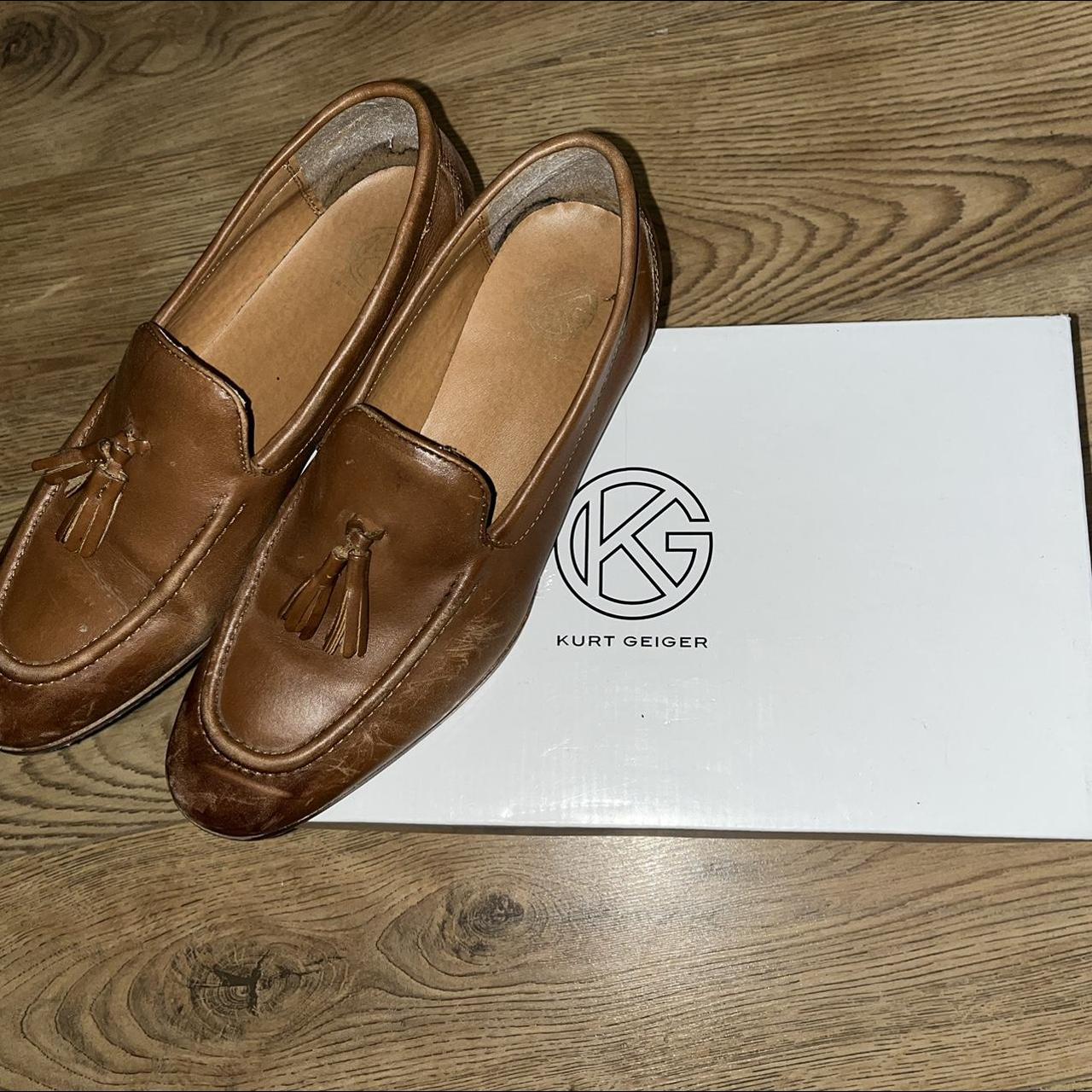 Kurt geiger tan on sale loafers