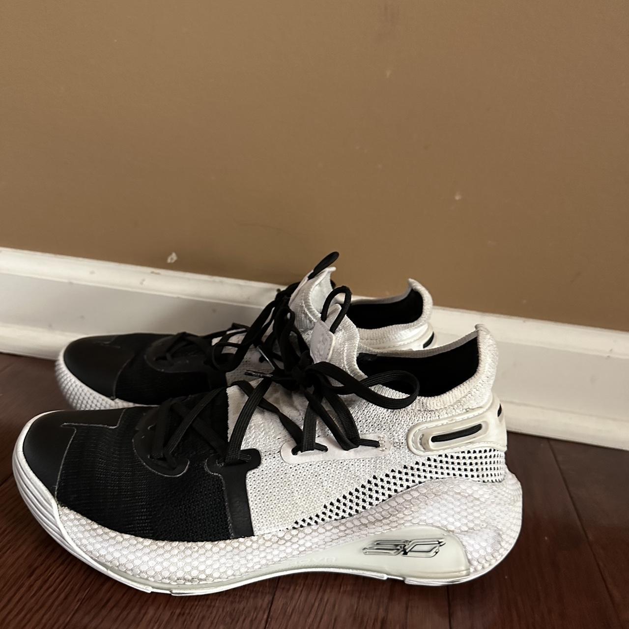 Under armour curry 6 best sale white black