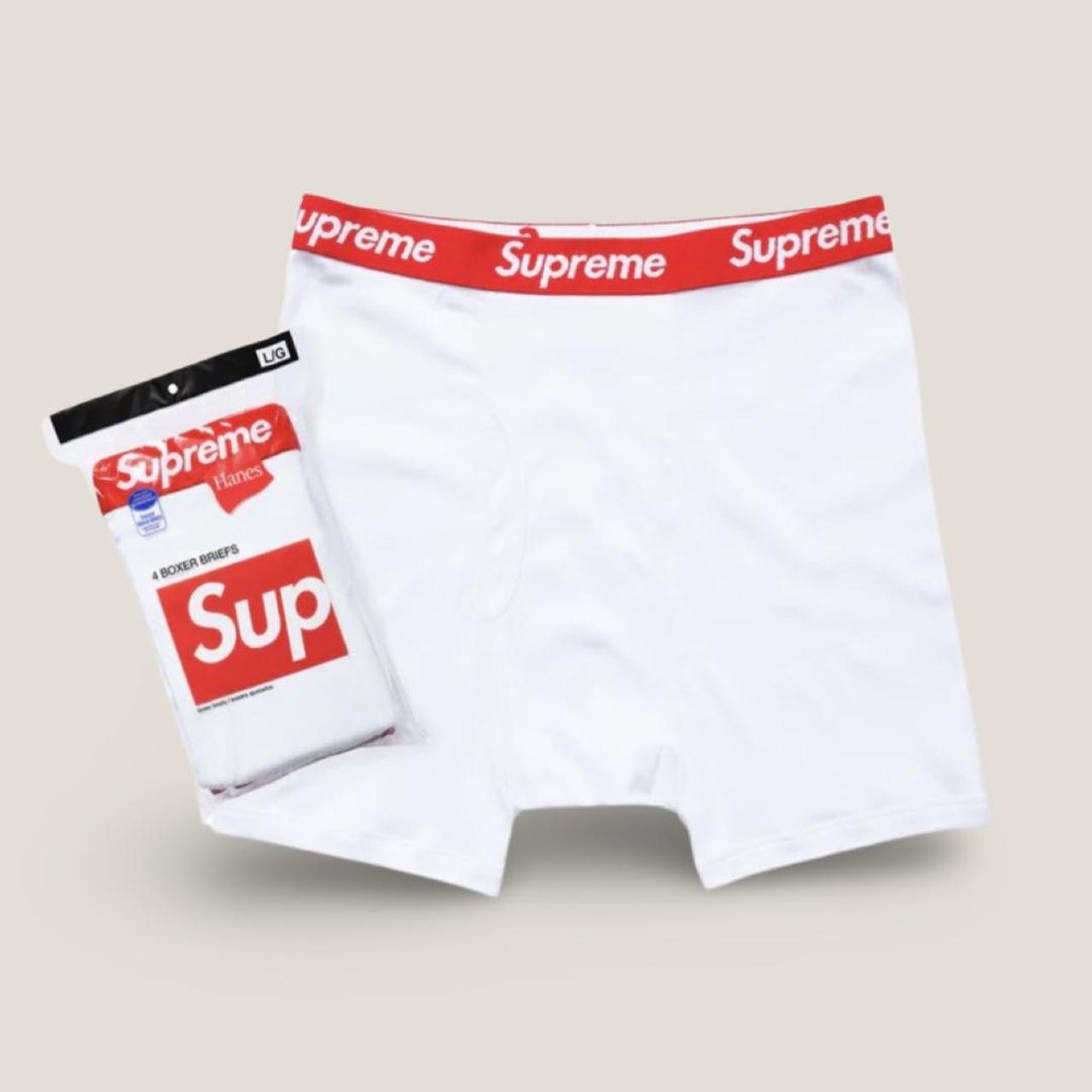 Supreme x Hanes Pink Boxer Briefs 🏆 Trusted... - Depop