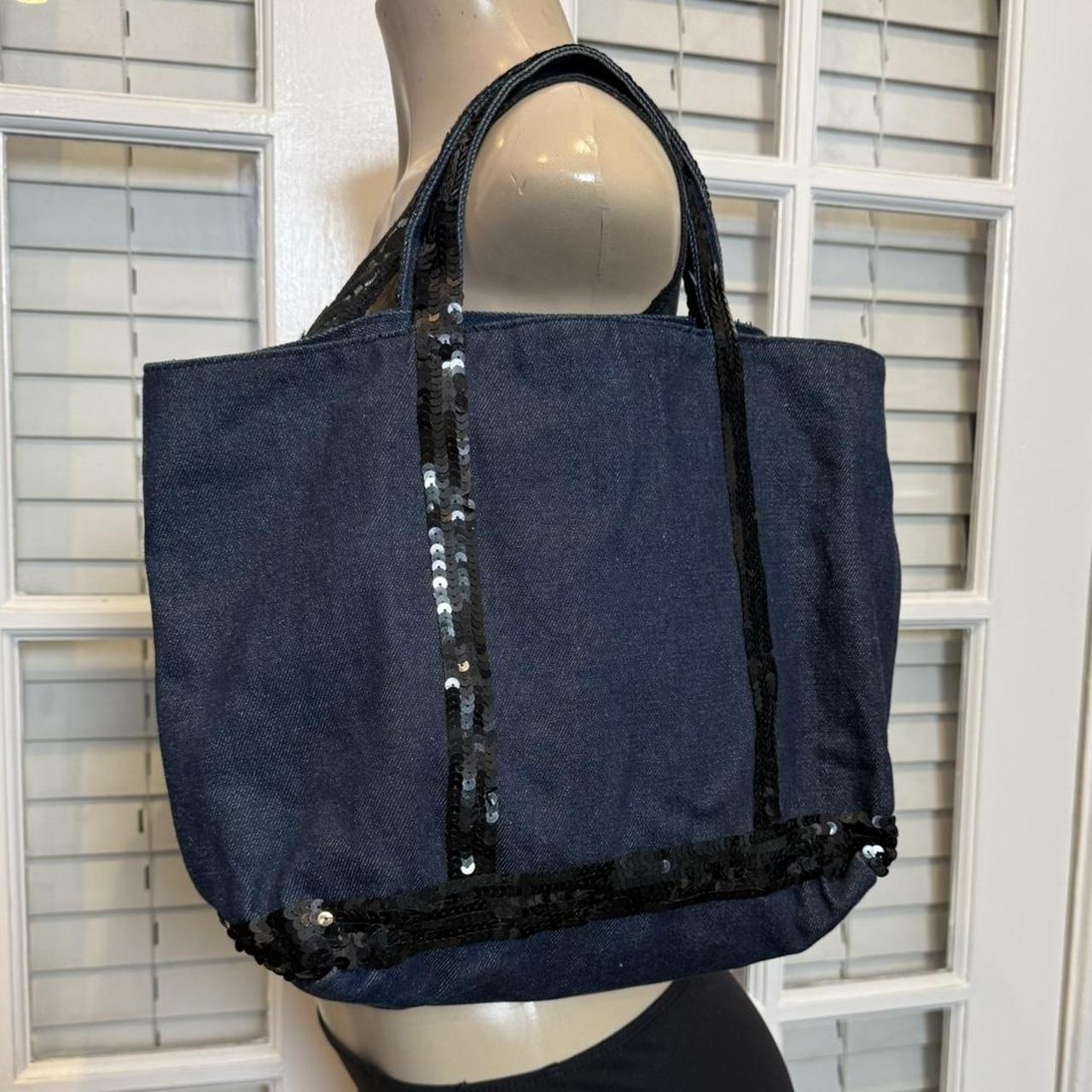 Y2K Mossimo Denim Tote with Sequins Detailing. Depop