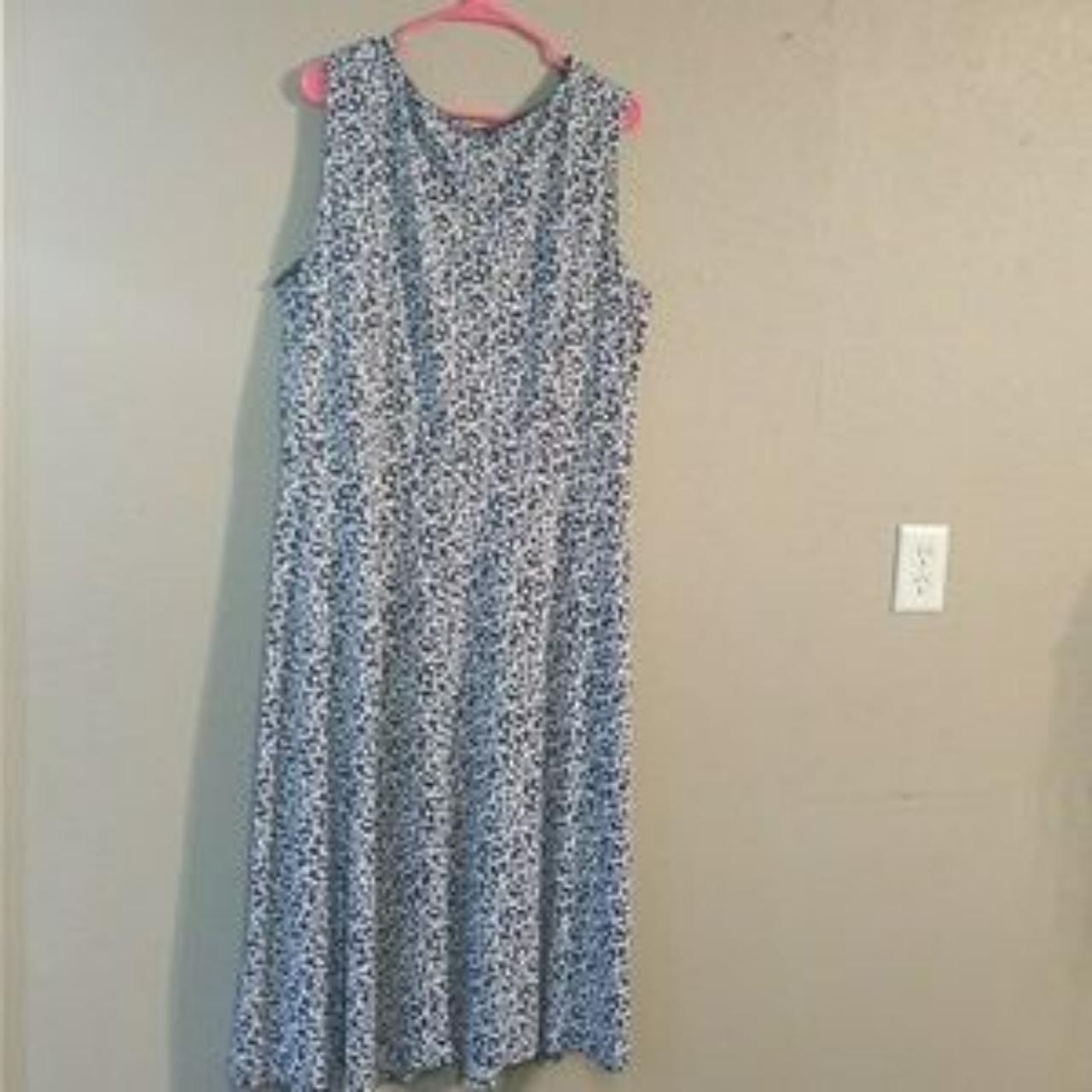 Blue White Dress Barn Size 22W Maxi Dress. This... - Depop