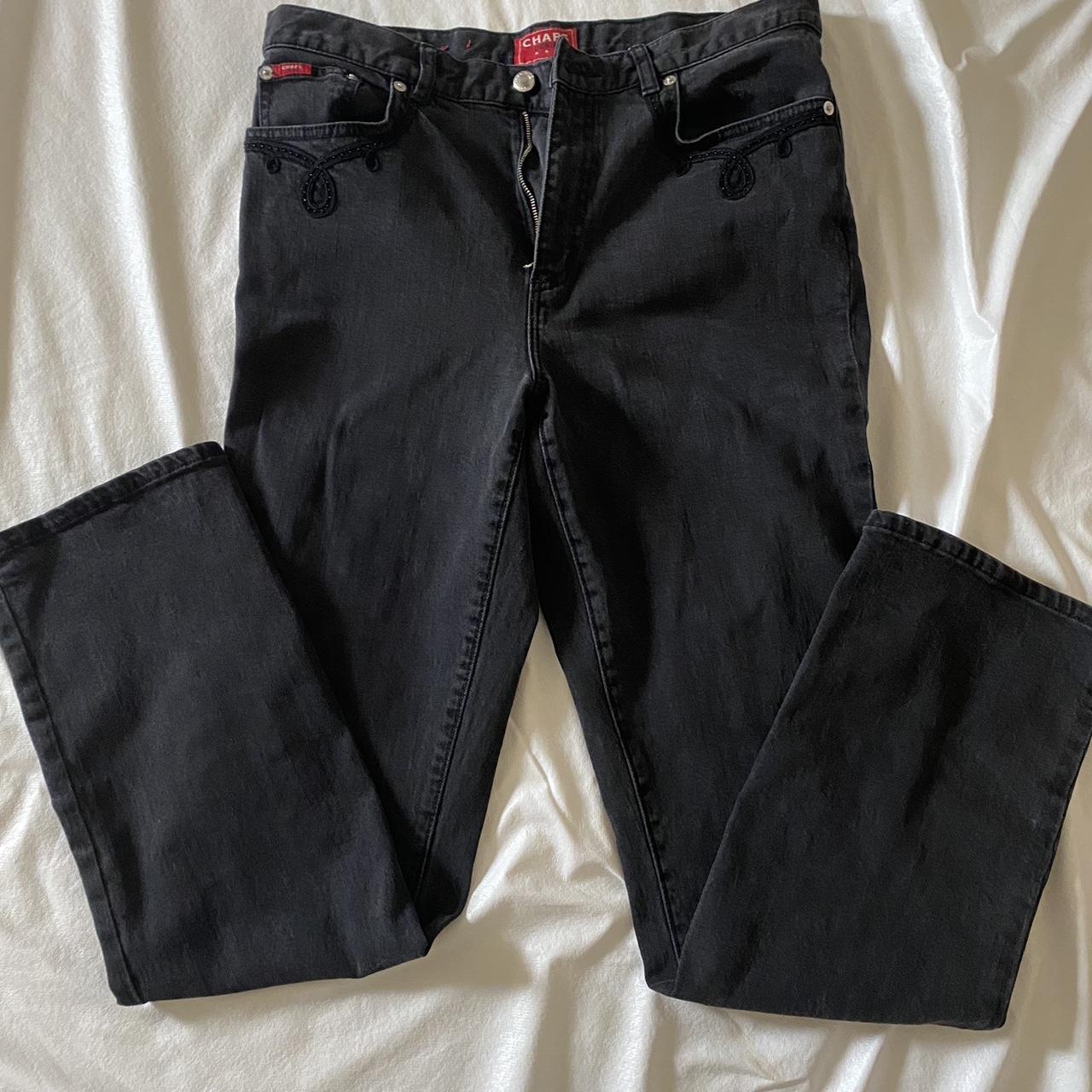 Chaps Men's Black Jeans Depop