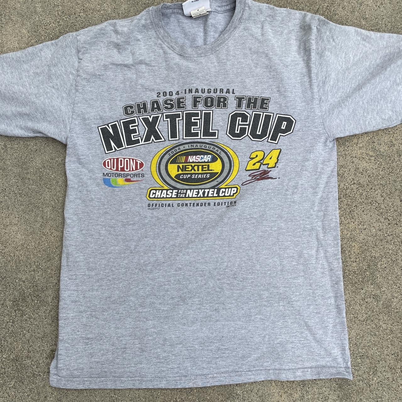 2000s vintage NASCAR graphic race tee 2004 Nextel cup - Depop