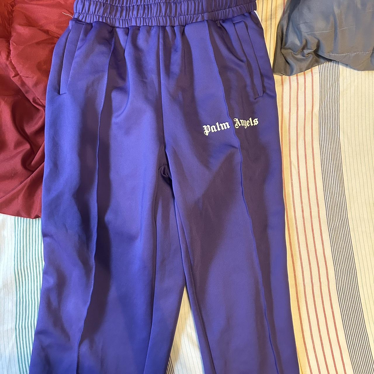 Purple Palm Angels Track Pants Price negotiable Good... - Depop