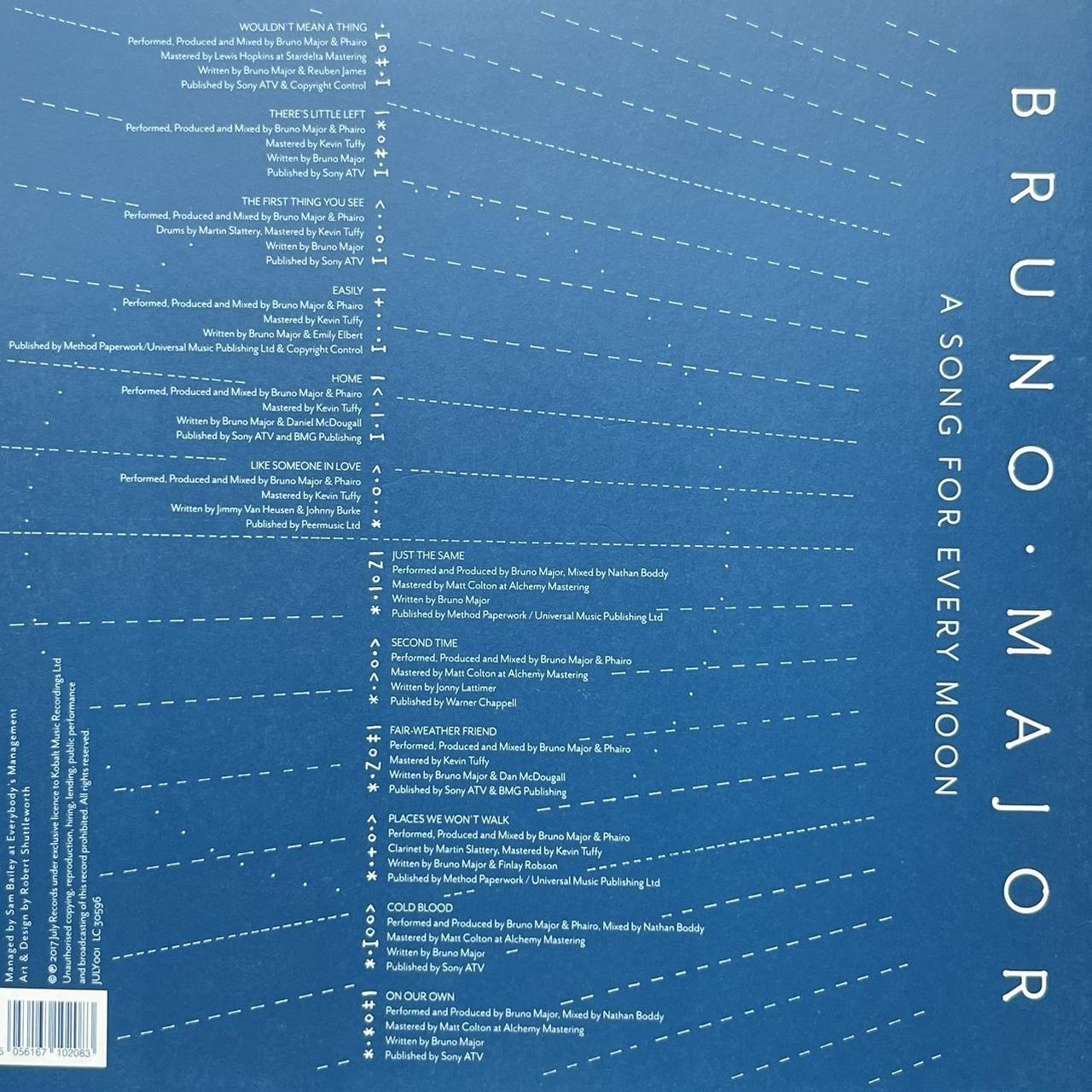 Bruno Major a song for every moon, lp, gently used,...