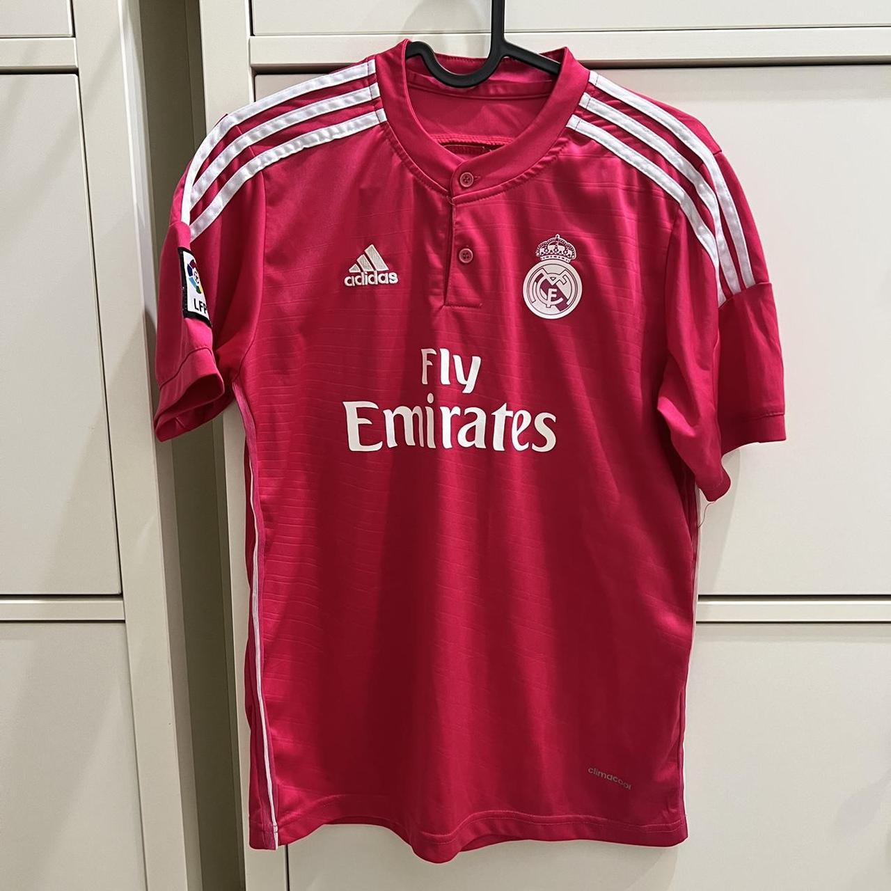 Pink Real Madrid soccer jersey - Depop