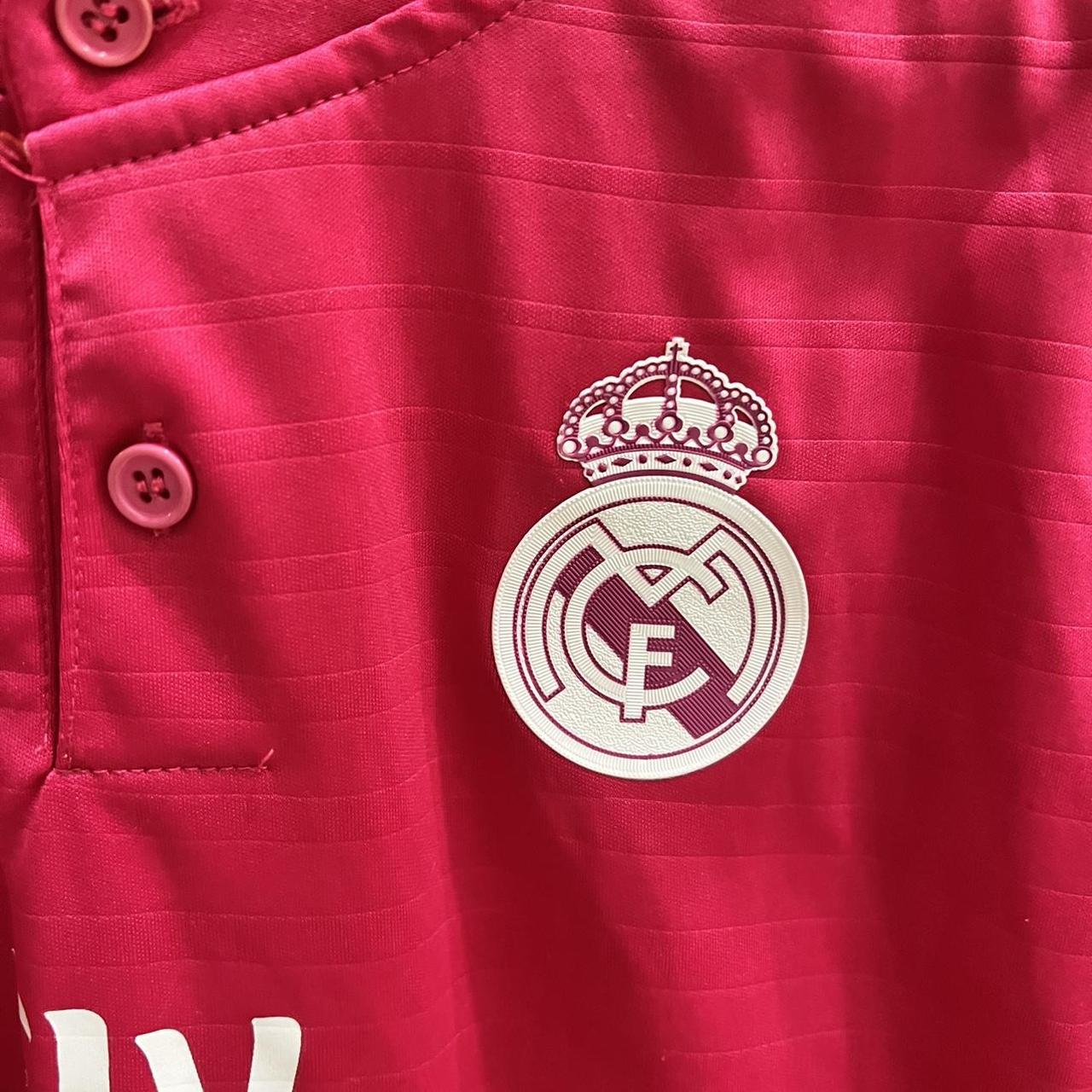 Pink Real Madrid soccer jersey - Depop